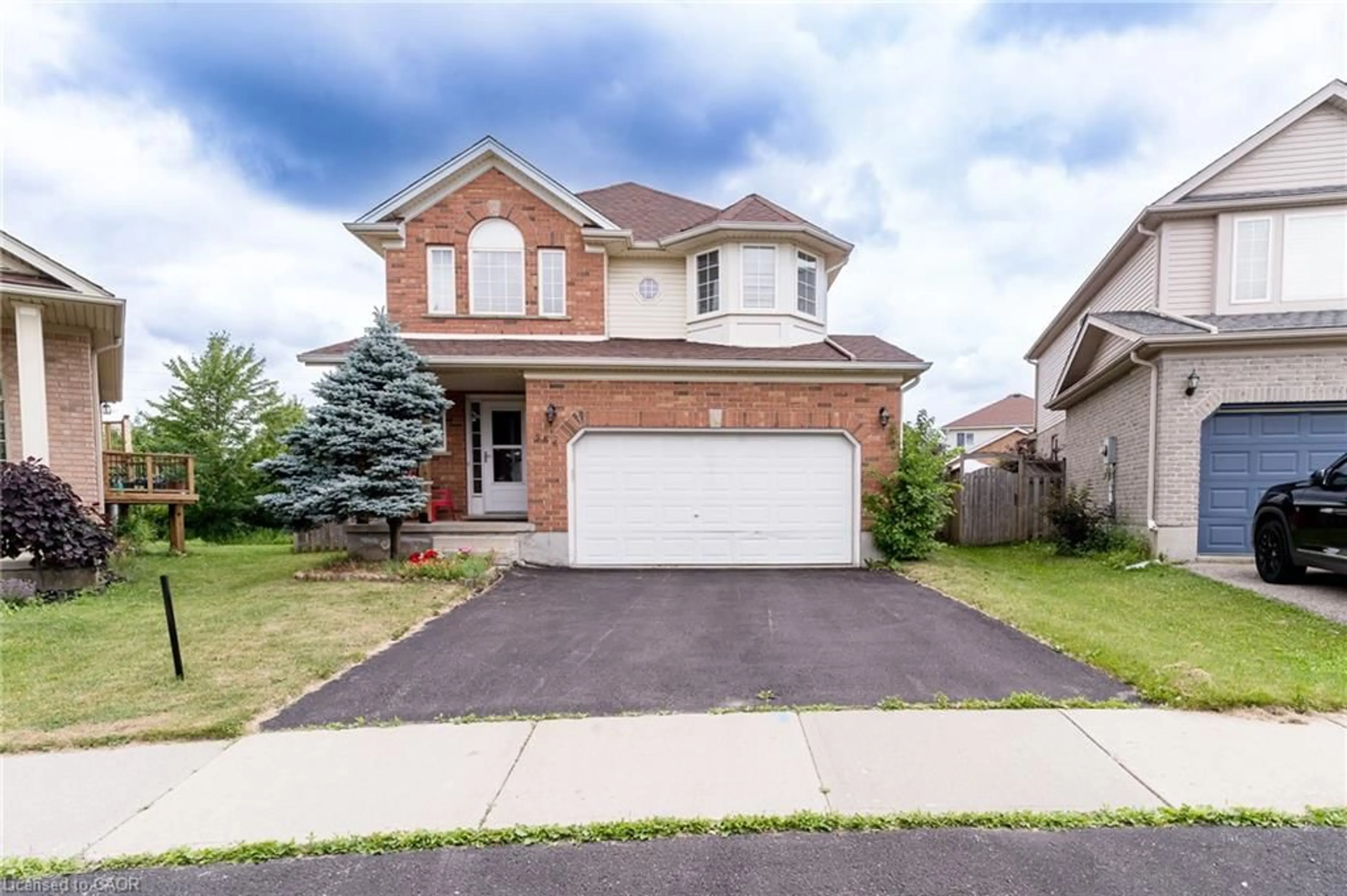 Home with brick exterior material, street for 566 Avignon Pl, Waterloo Ontario N2T 2X5