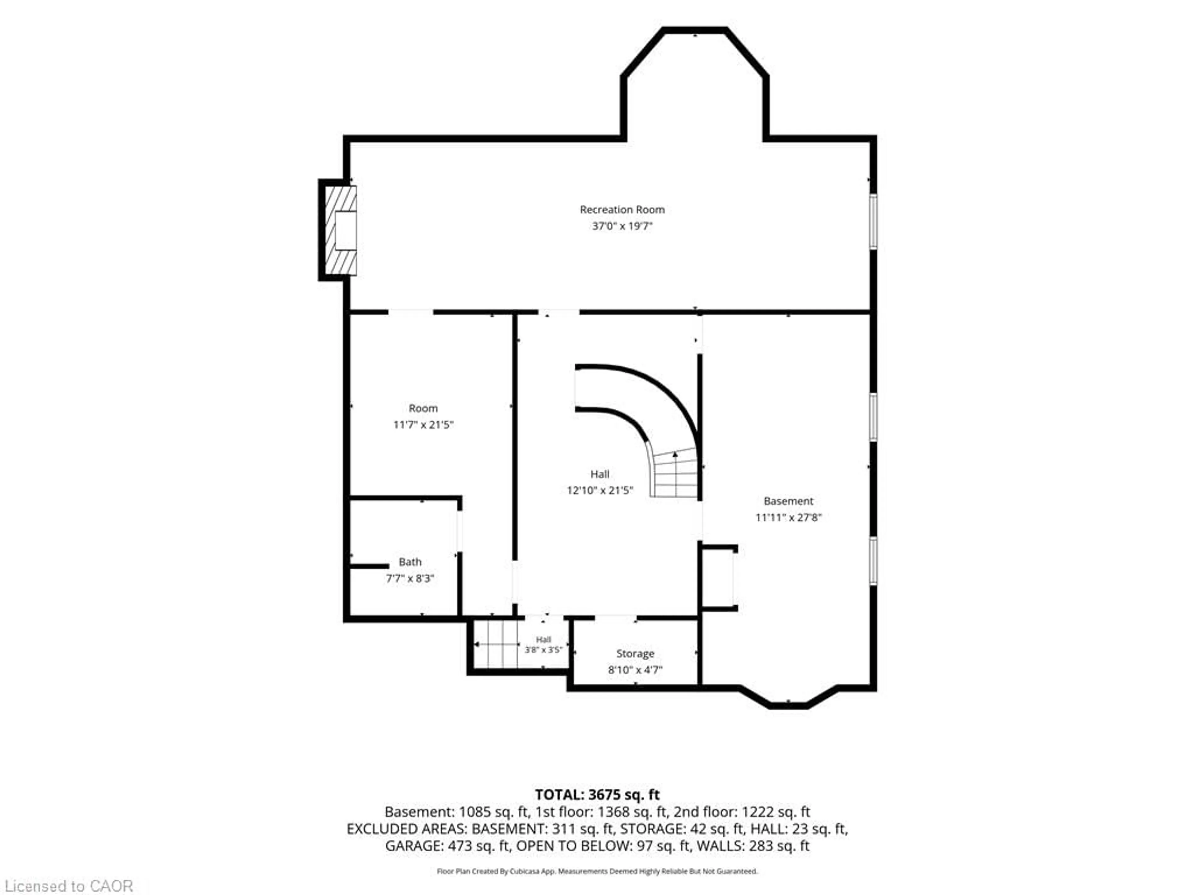 Floor plan for 42 Fox Run, Brantford Ontario N3R 7P7