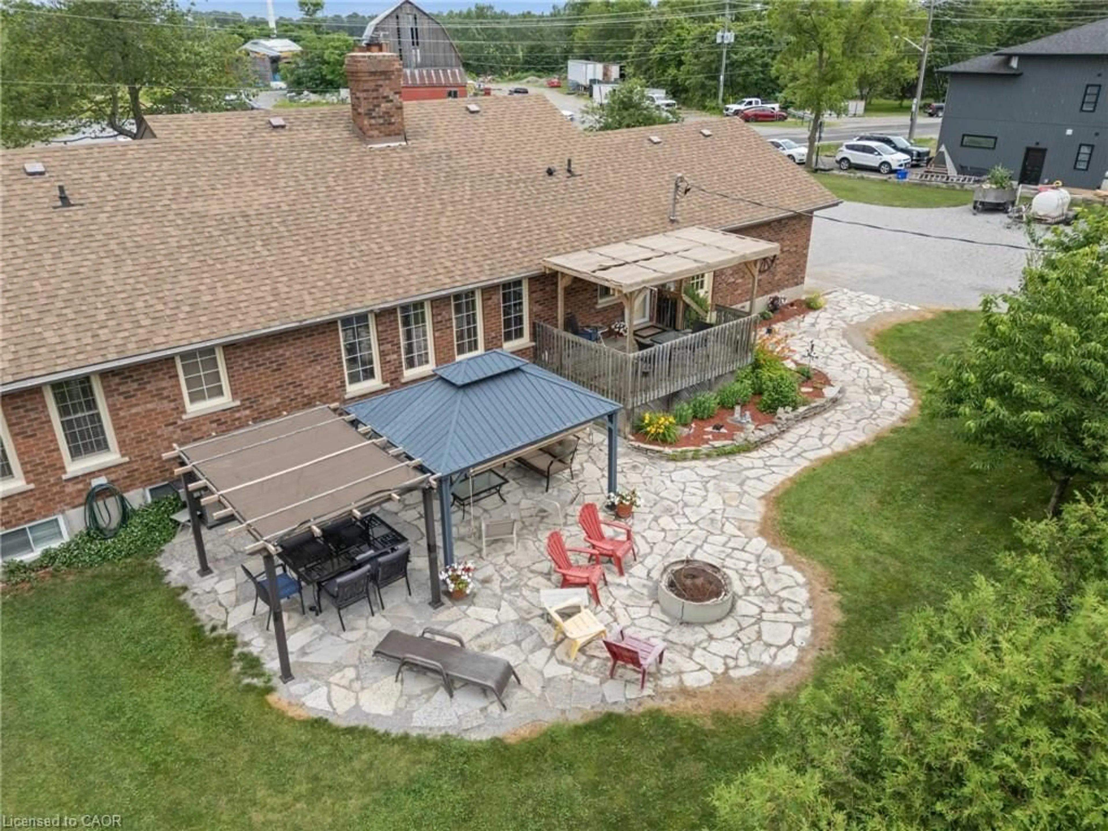 A pic from outside/outdoor area/front of a property/back of a property/a pic from drone, street for 5 Cookson St, Port Ryerse Ontario N3Y 4K2
