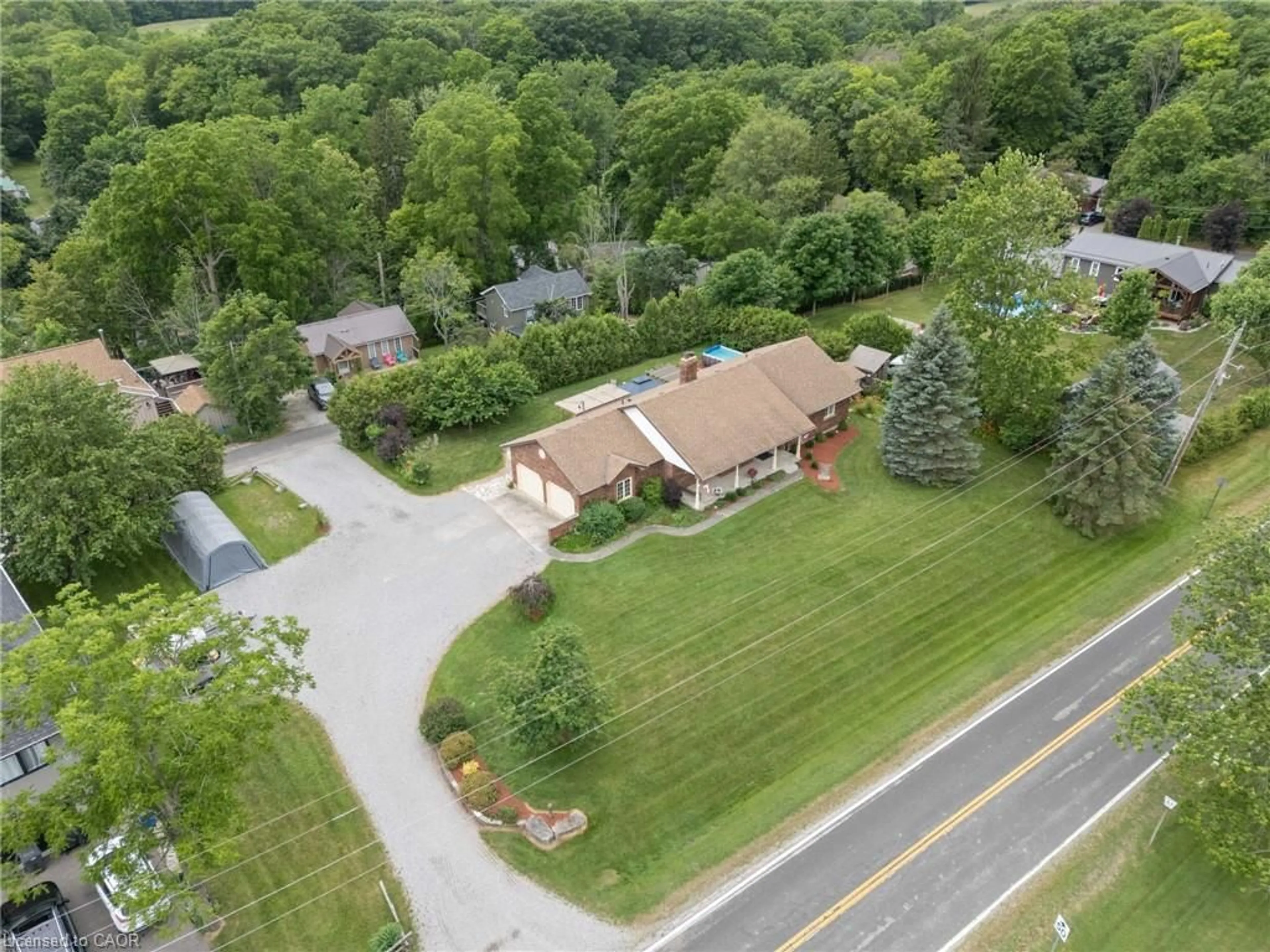 A pic from outside/outdoor area/front of a property/back of a property/a pic from drone, street for 5 Cookson St, Port Ryerse Ontario N3Y 4K2