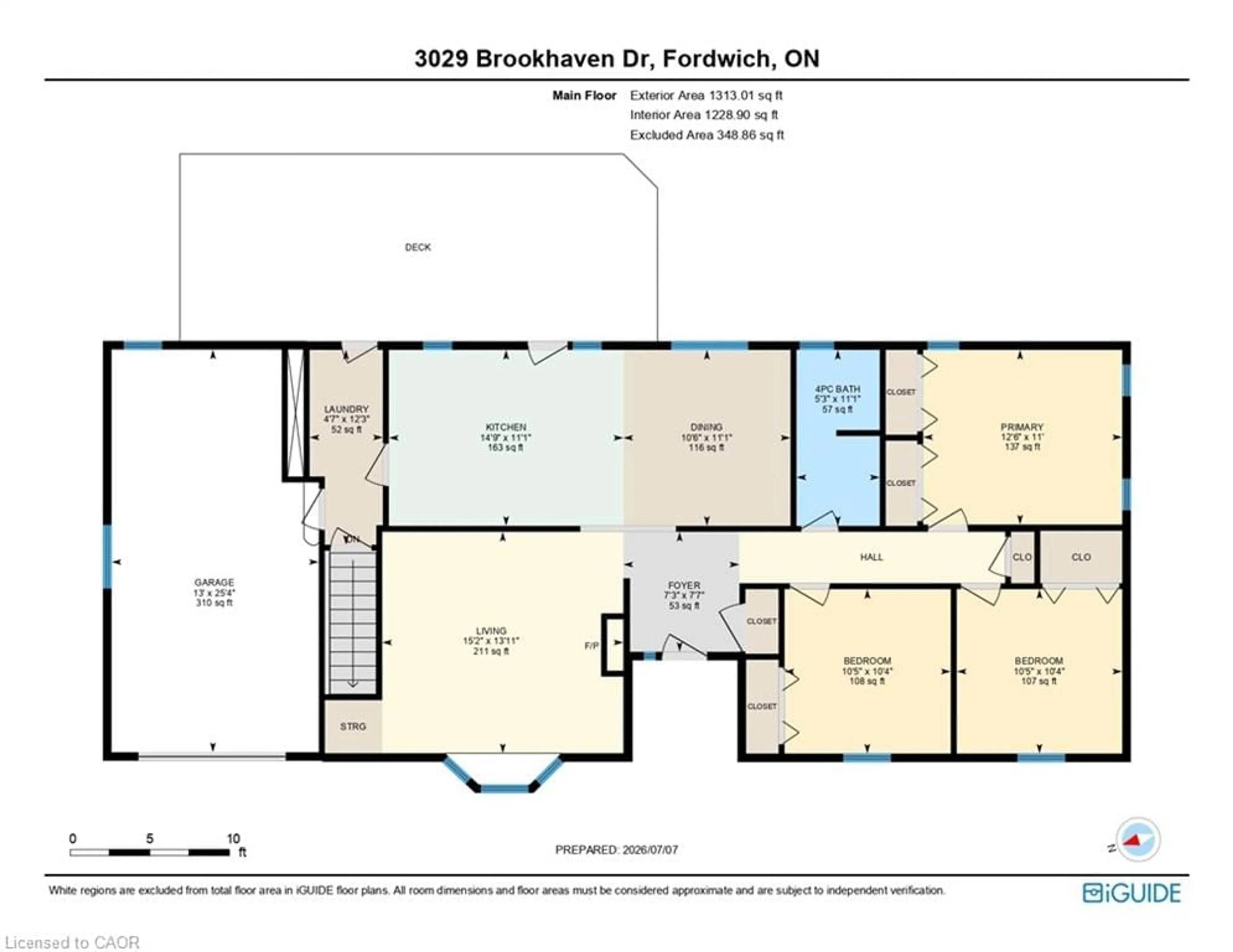 Floor plan for 3029 Brookhaven Dr, Fordwich Ontario N0G 1V0