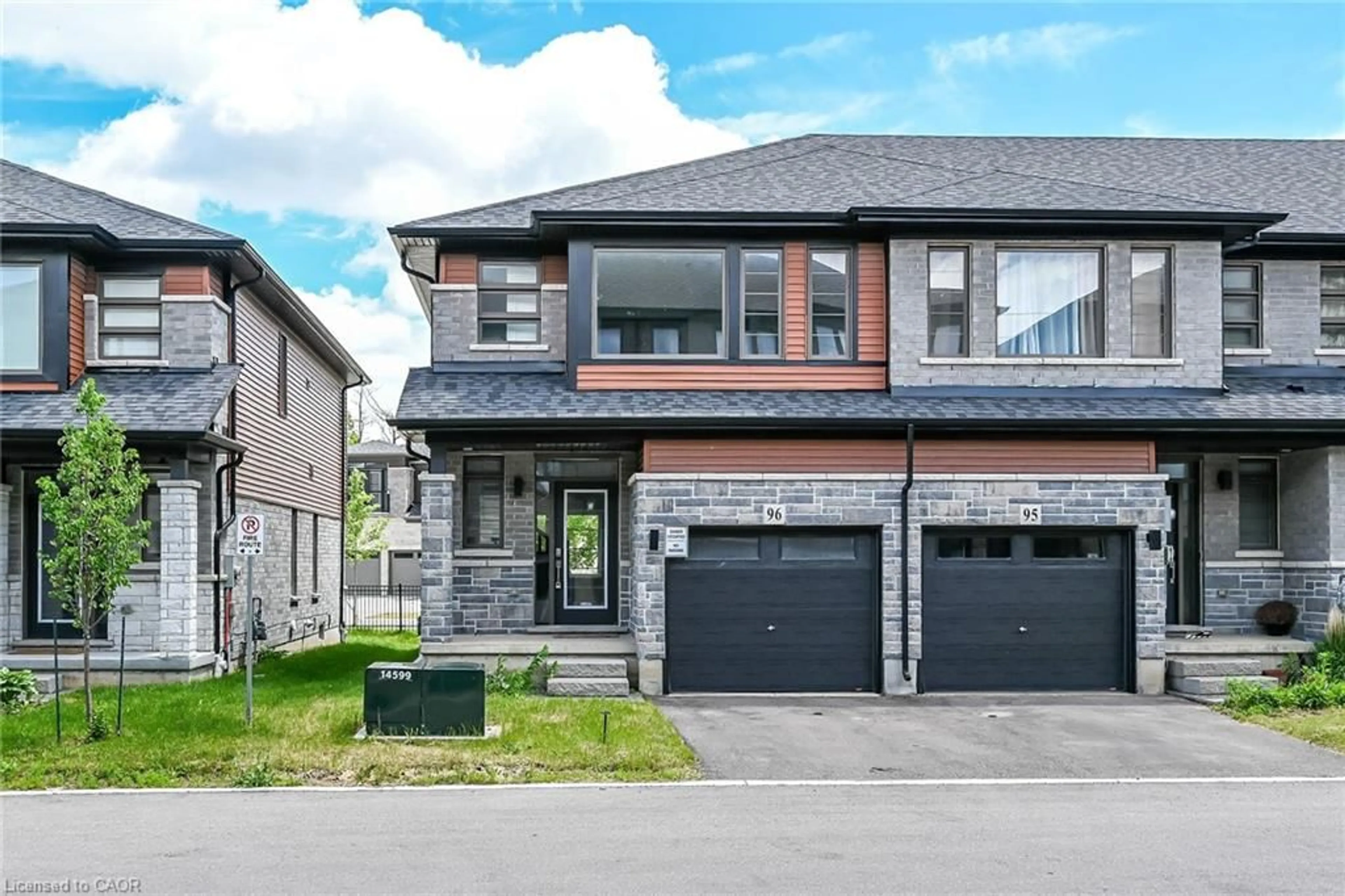 Home with brick exterior material, street for 120 Court Dr #96, Paris Ontario N3L 0N2