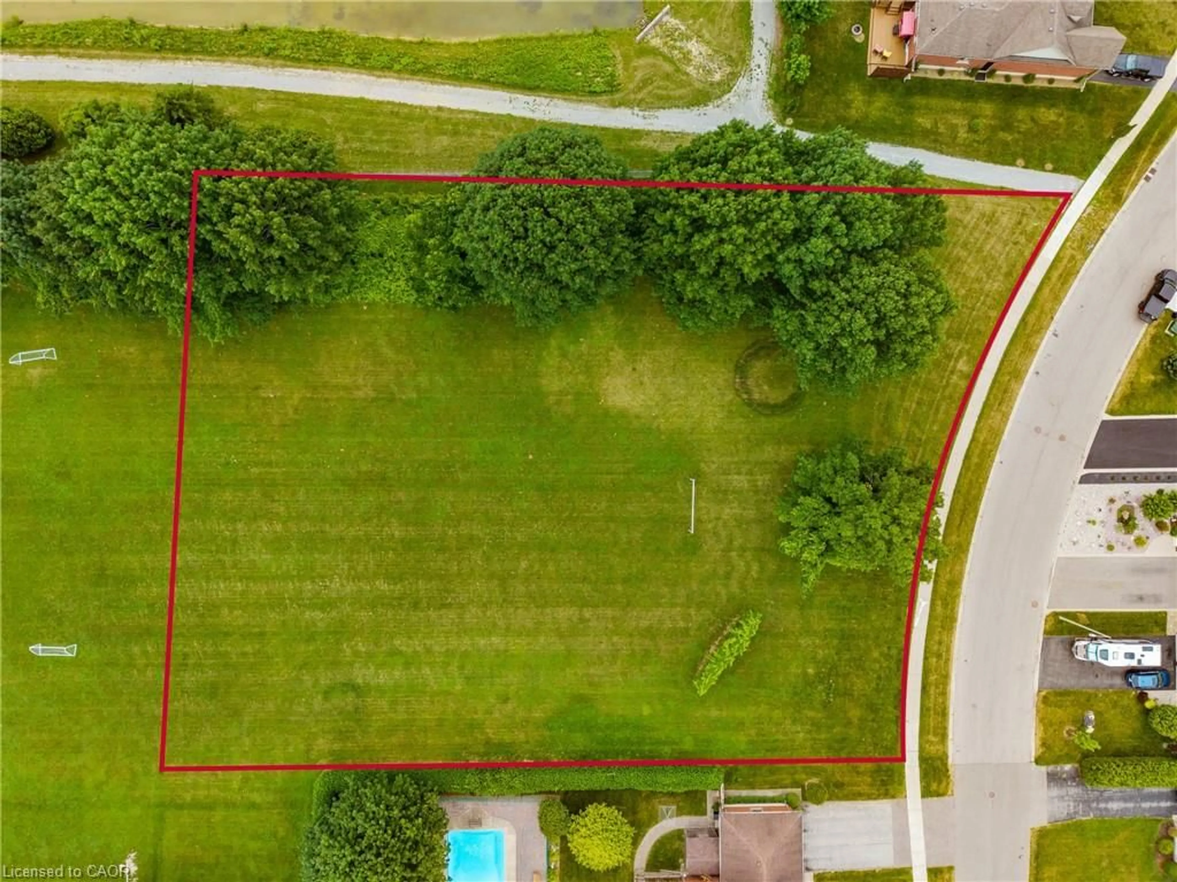 A pic from outside/outdoor area/front of a property/back of a property/a pic from drone, street for 0 Kelly Dr, Port Dover Ontario N0A 1N5