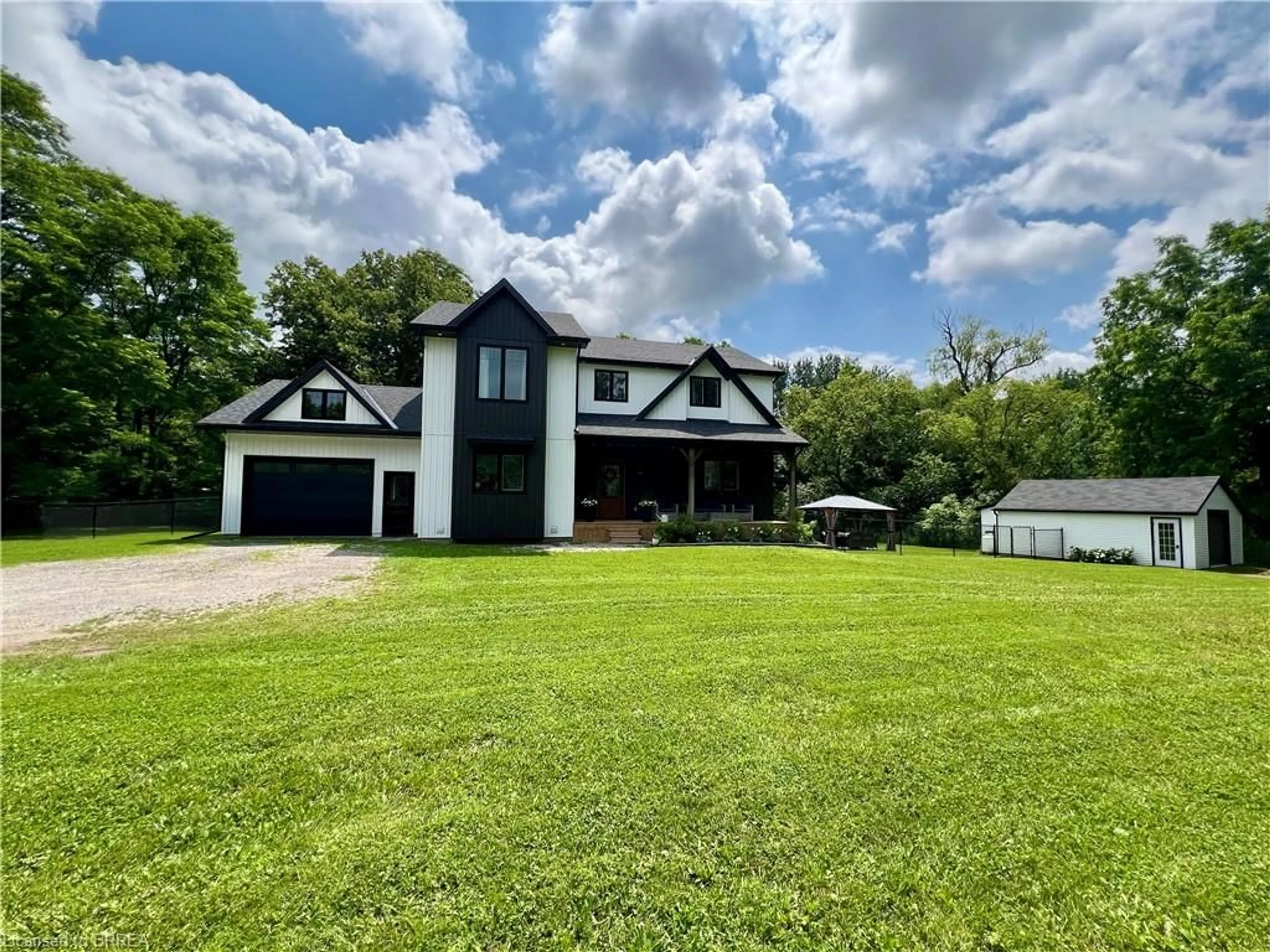 A pic from outside/outdoor area/front of a property/back of a property/a pic from drone, water/lake/river/ocean view for 46 Angling Rd, Waterford Ontario N0E 1Y0