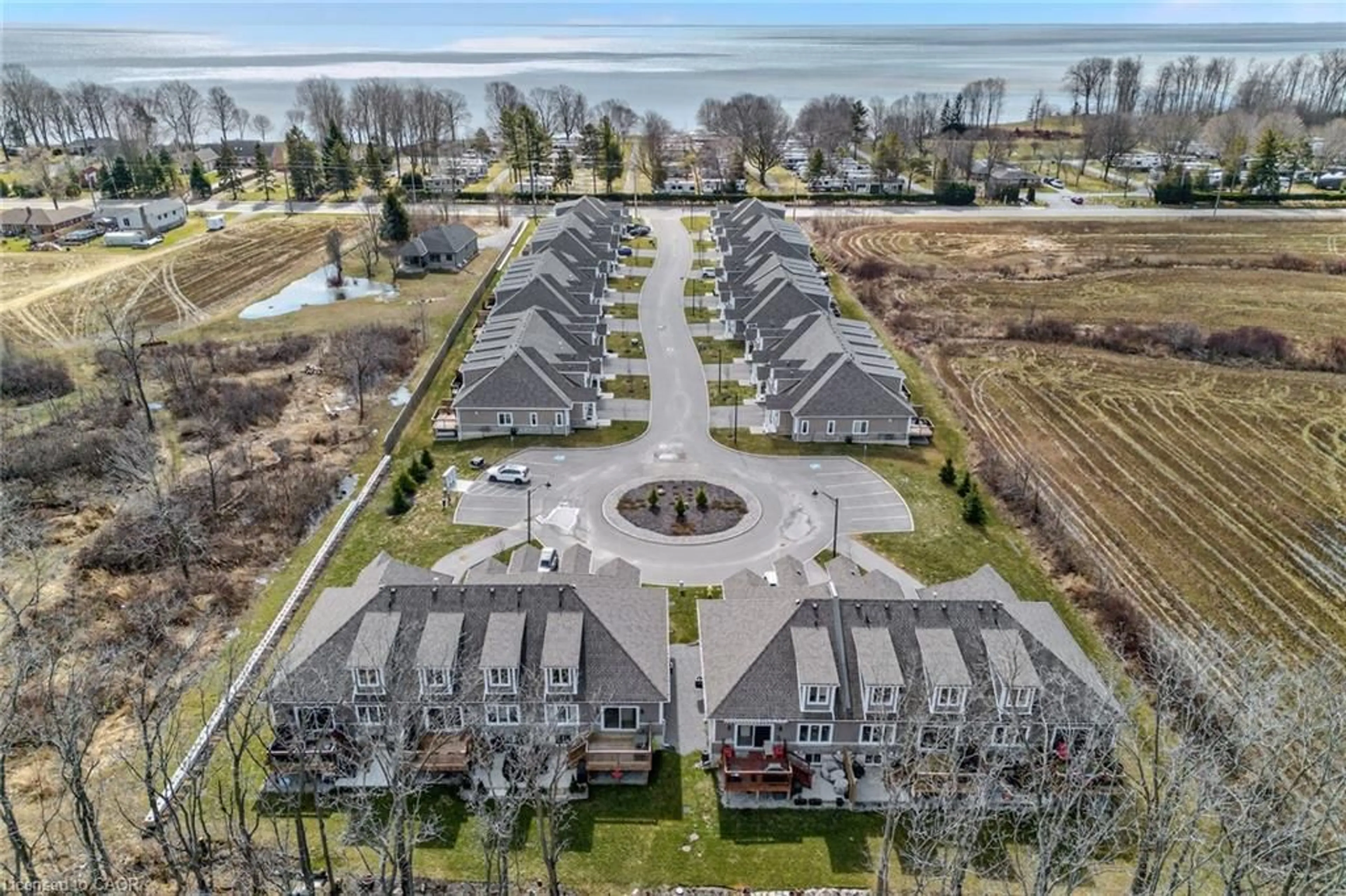 A pic from outside/outdoor area/front of a property/back of a property/a pic from drone, water/lake/river/ocean view for 744 Nelson St #5, Port Dover Ontario N0A 1N0