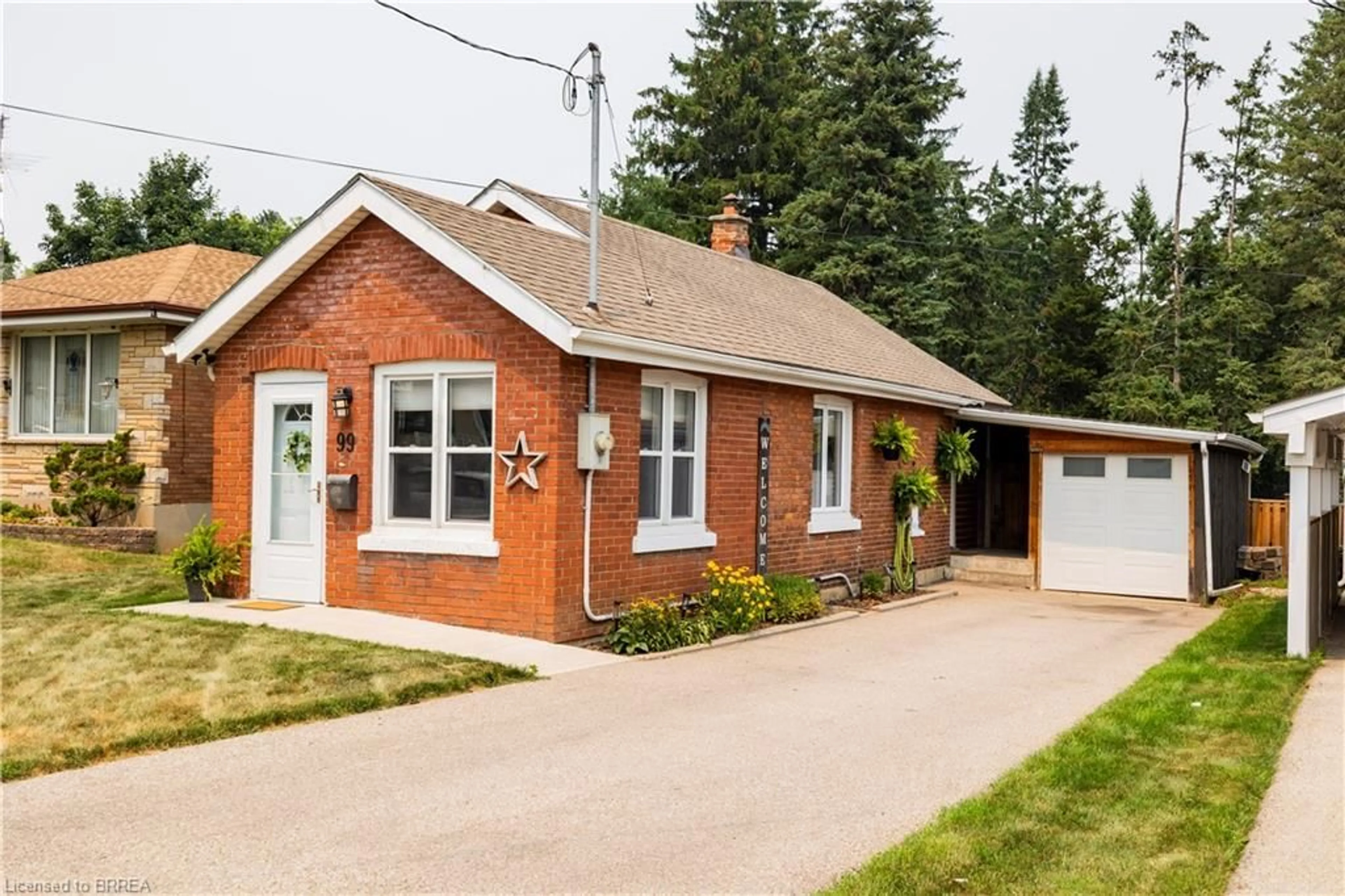 Home with brick exterior material, street for 99 Morton Ave, Brantford Ontario N3R 2N9
