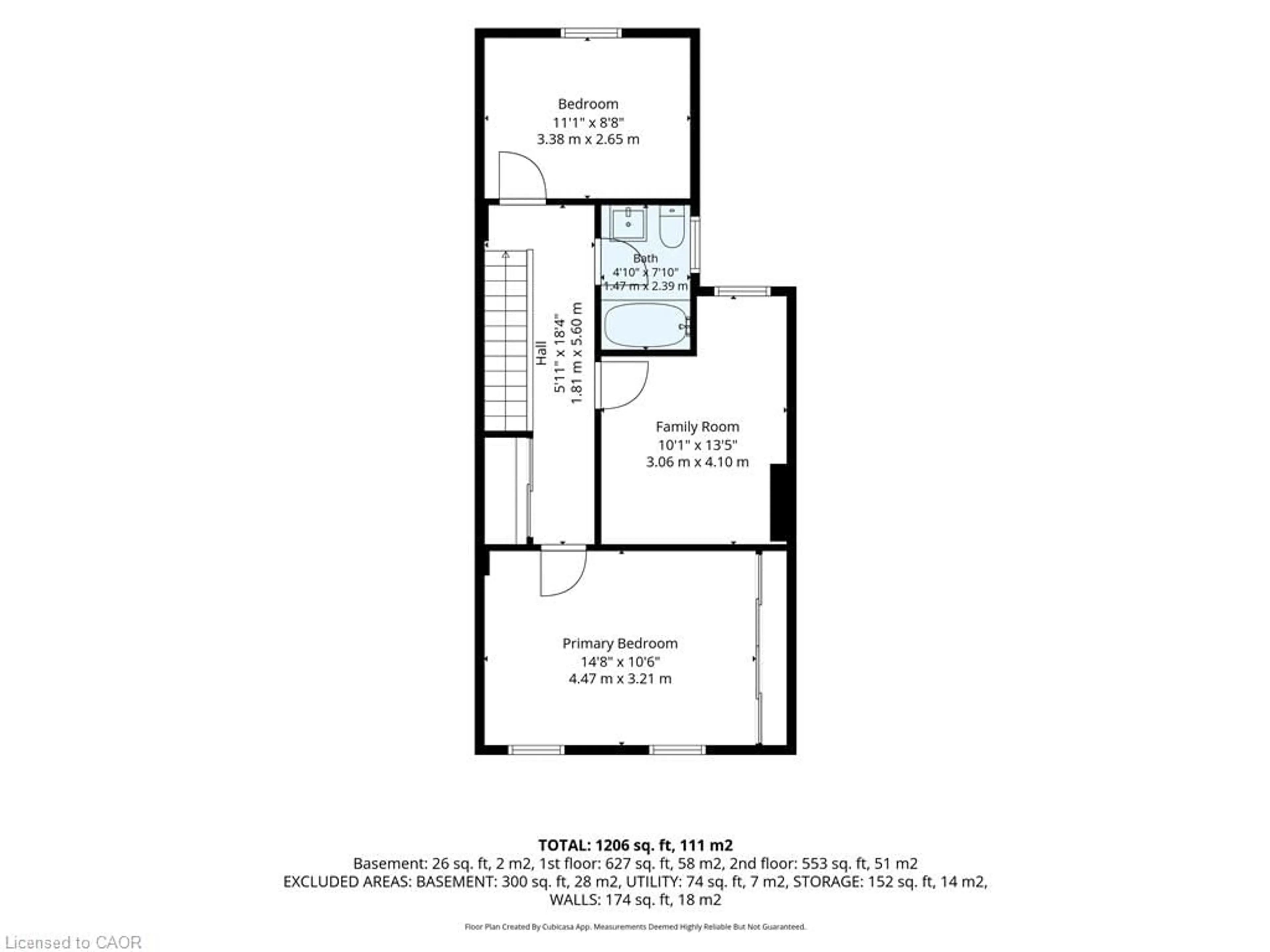 Floor plan for 197 Mary St, Hamilton Ontario L8L 4V9