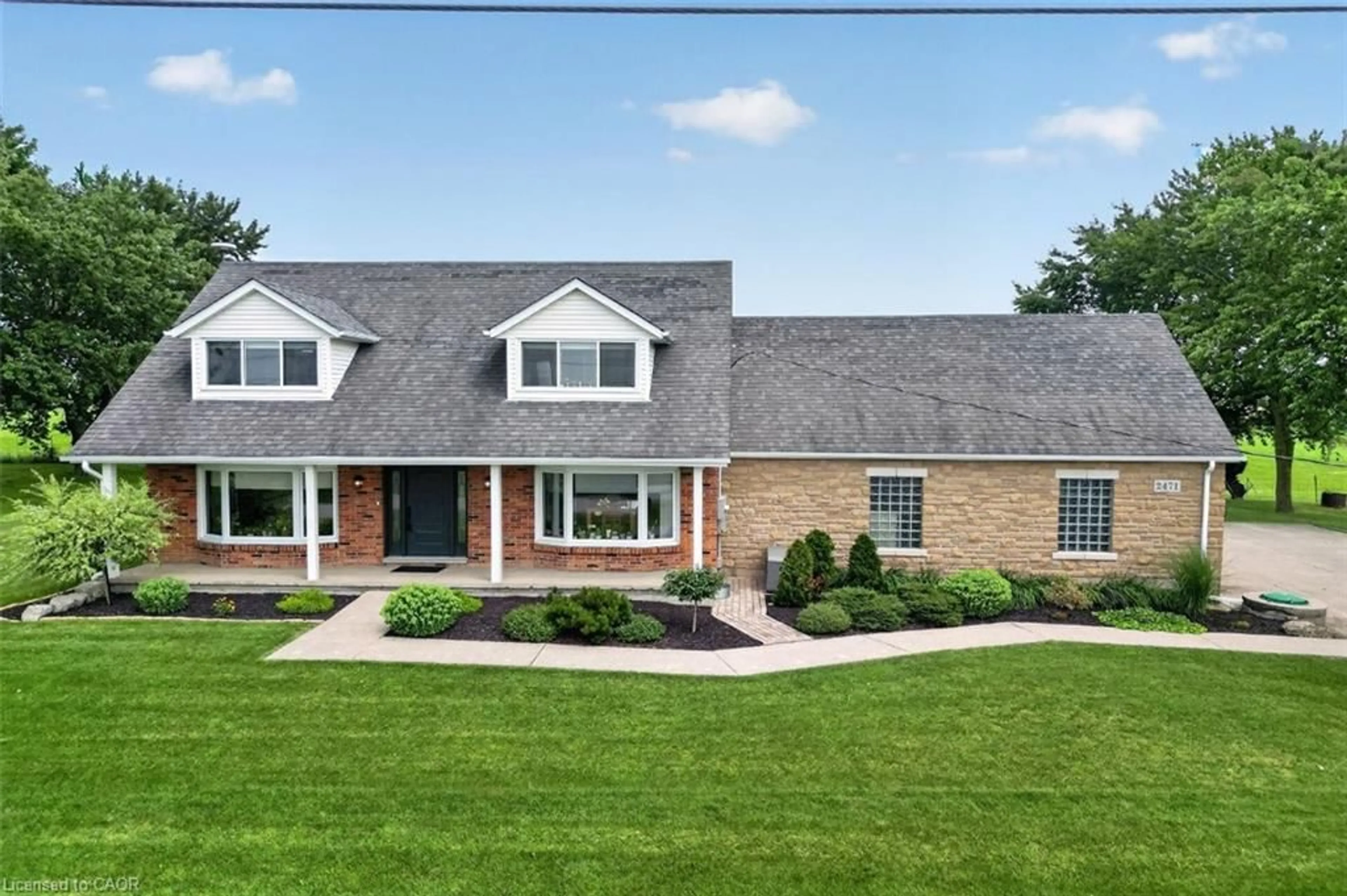 Home with brick exterior material, street for 2471-2467 Port Davidson Rd, Smithville Ontario L0R 2A0