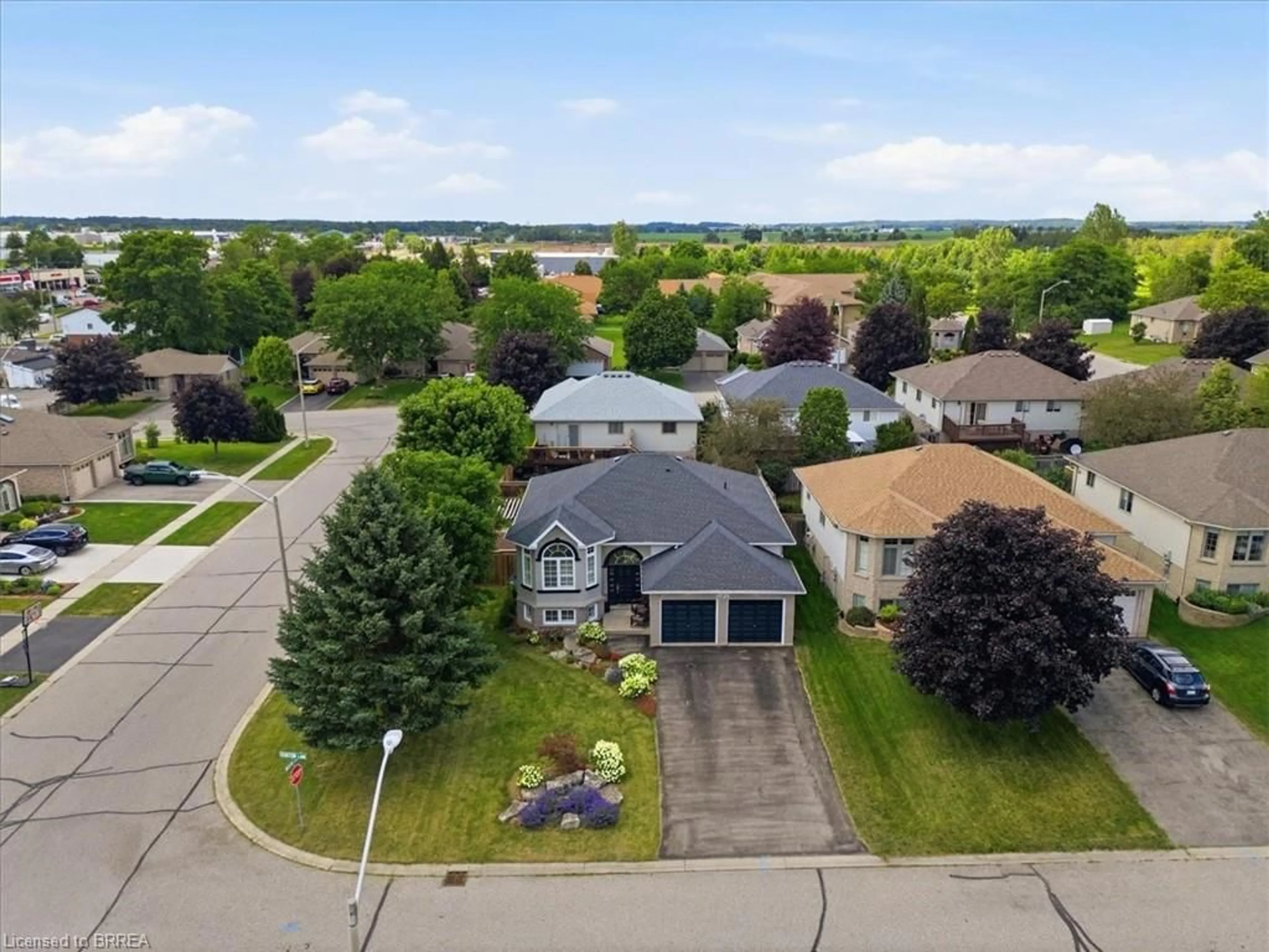 A pic from outside/outdoor area/front of a property/back of a property/a pic from drone, water/lake/river/ocean view for 2 Dunton Lane, Paris Ontario N3L 4E2