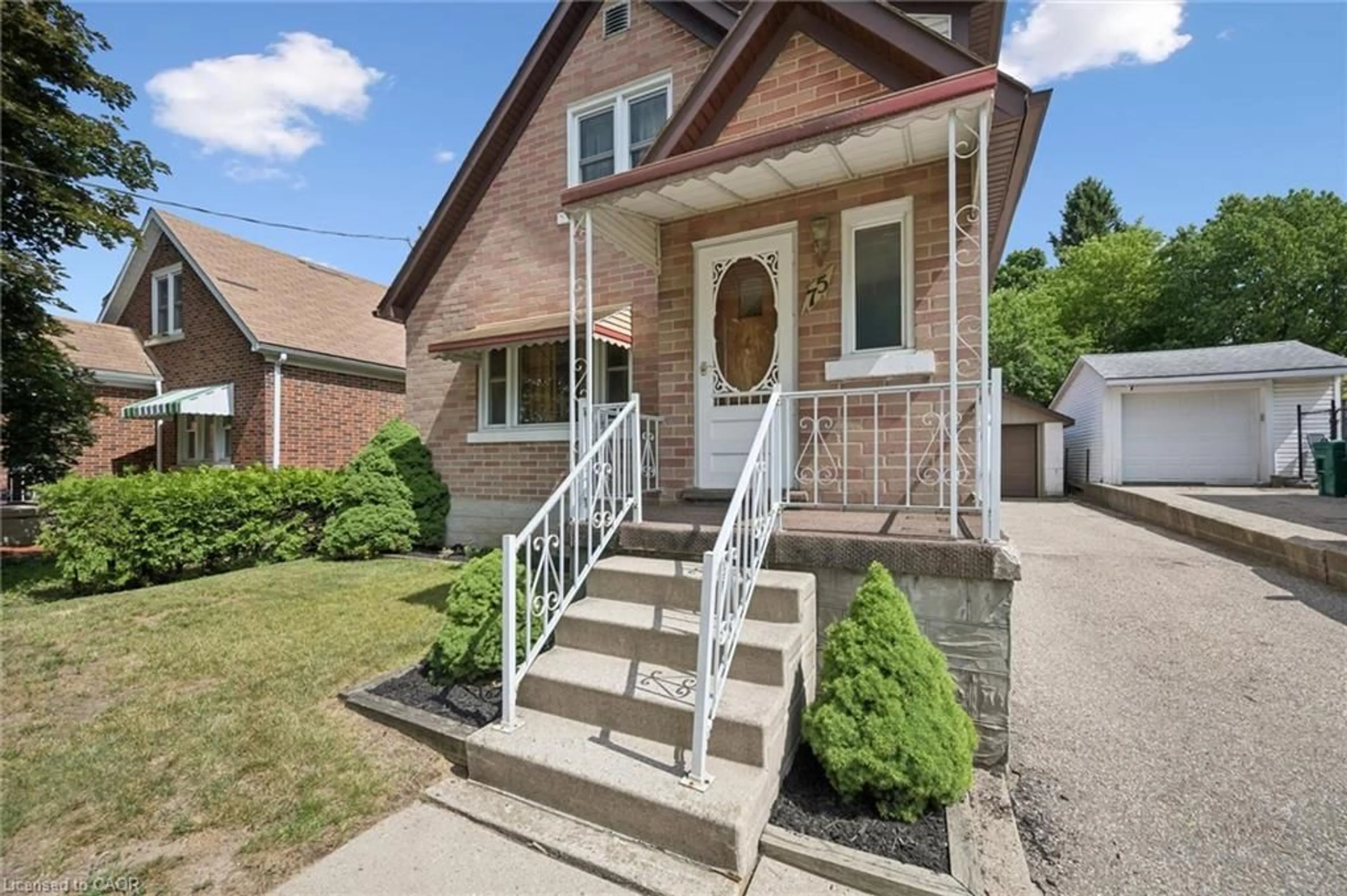 Home with brick exterior material, street for 75 Arnold St, Kitchener Ontario N2H 6C9