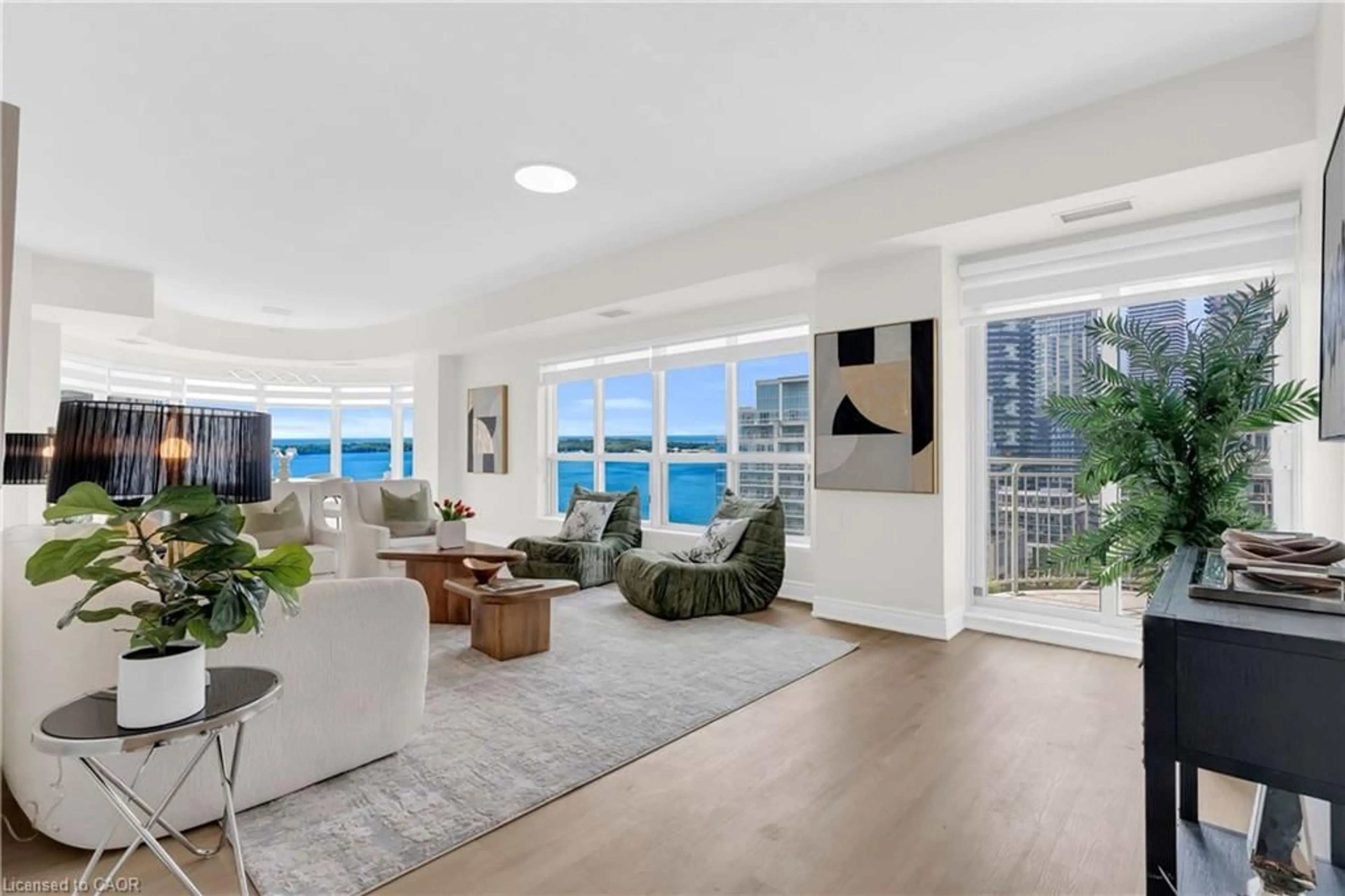 Living room with furniture, unknown for 2111 Lake Shore Blvd #1603, Etobicoke Ontario M8V 4B2