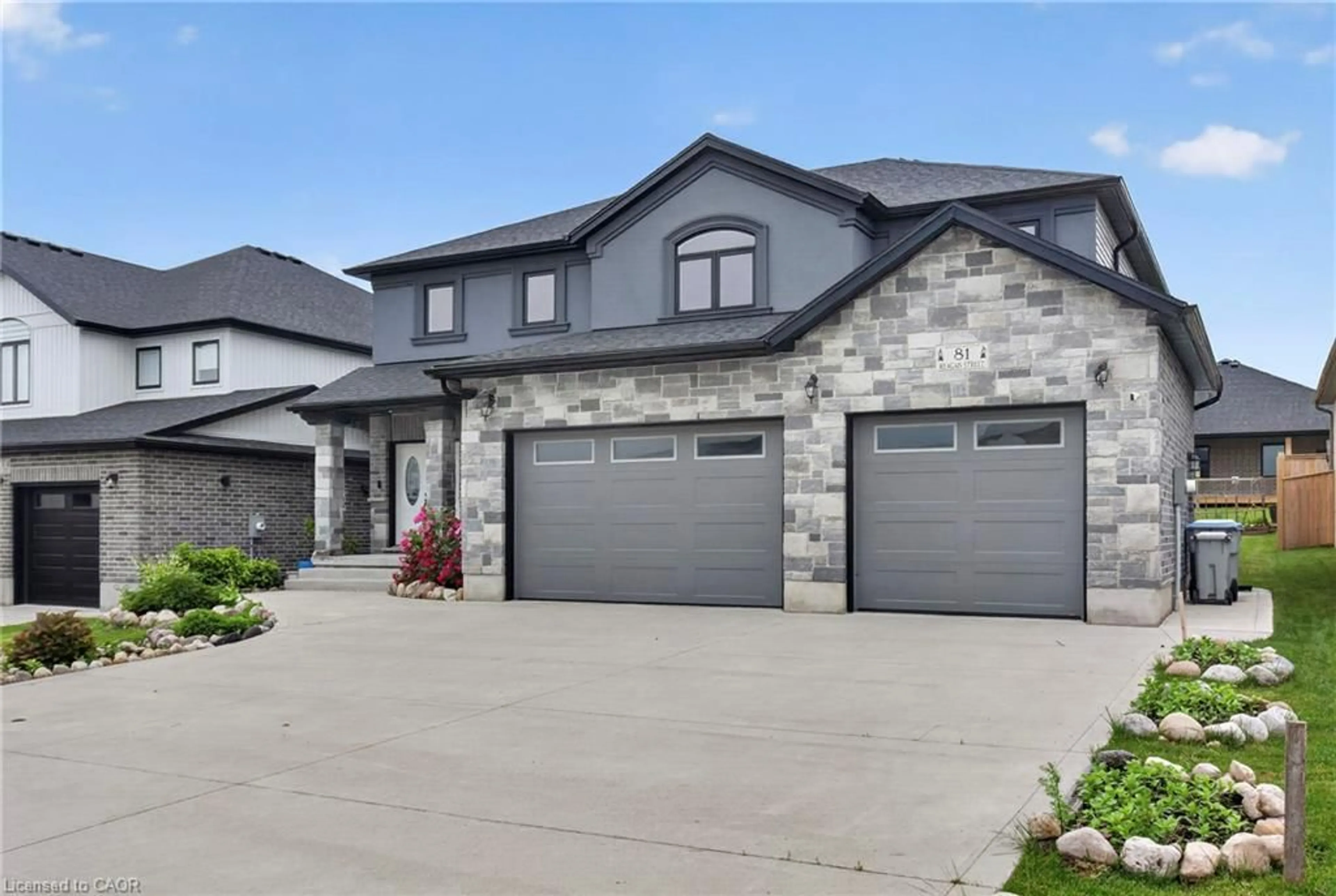 Home with brick exterior material, street for 81 Reagan St, Milverton Ontario N0K 1M0
