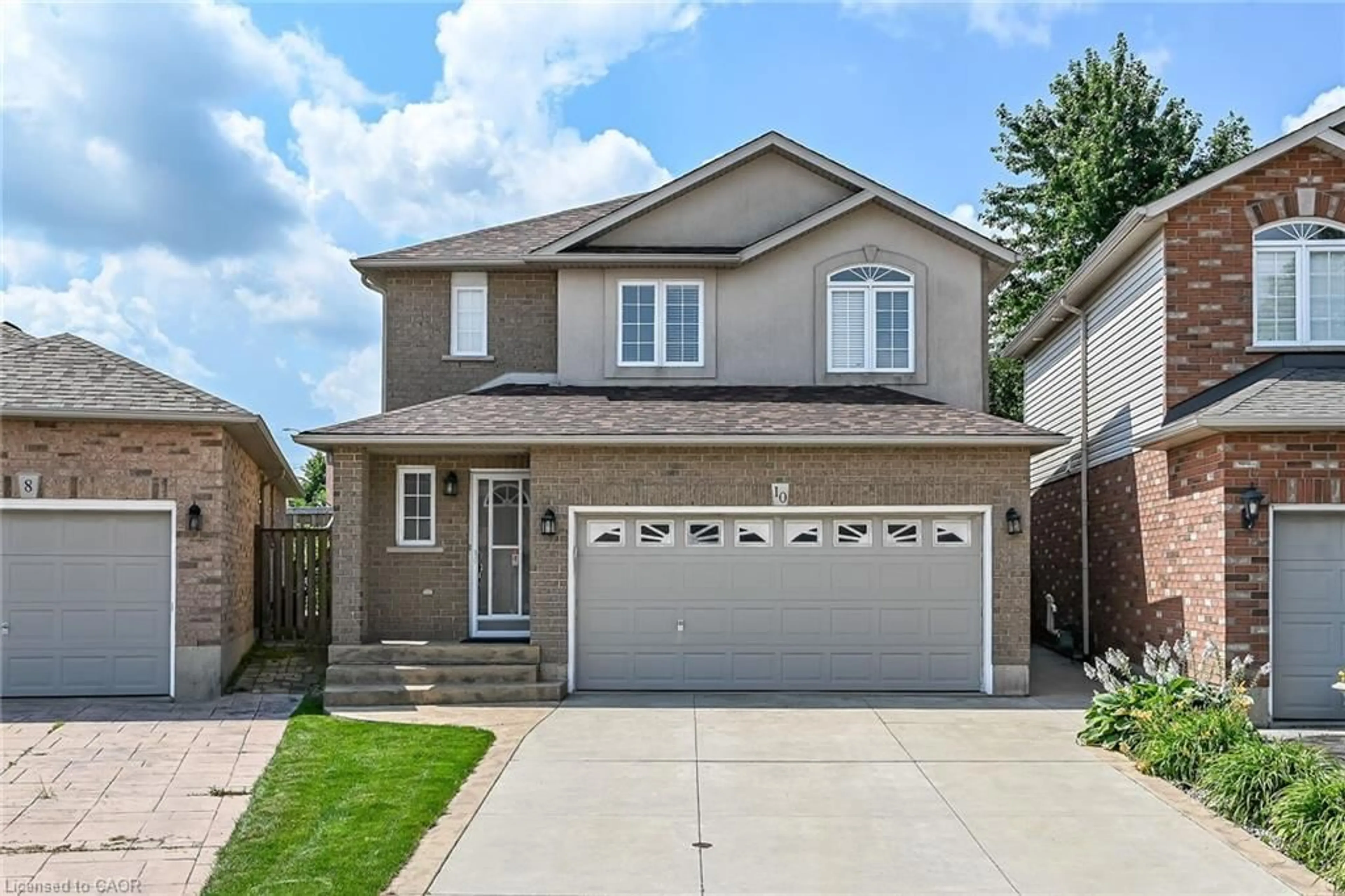 Home with brick exterior material, street for 10 Morgante Crt, Hamilton Ontario L9B 2W9