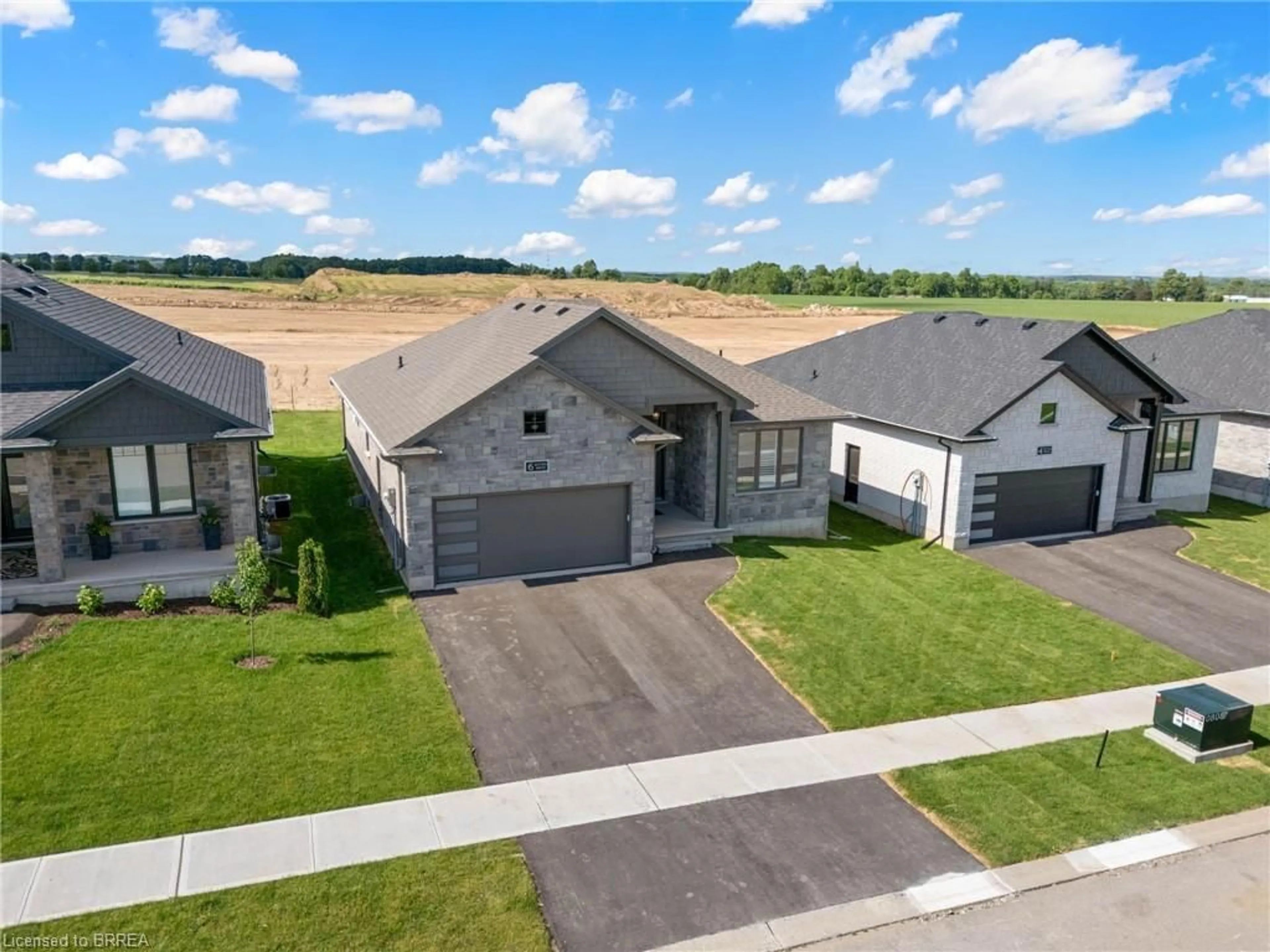 A pic from outside/outdoor area/front of a property/back of a property/a pic from drone, street for 6 Patten Dr, St. George Ontario N0E 1N0