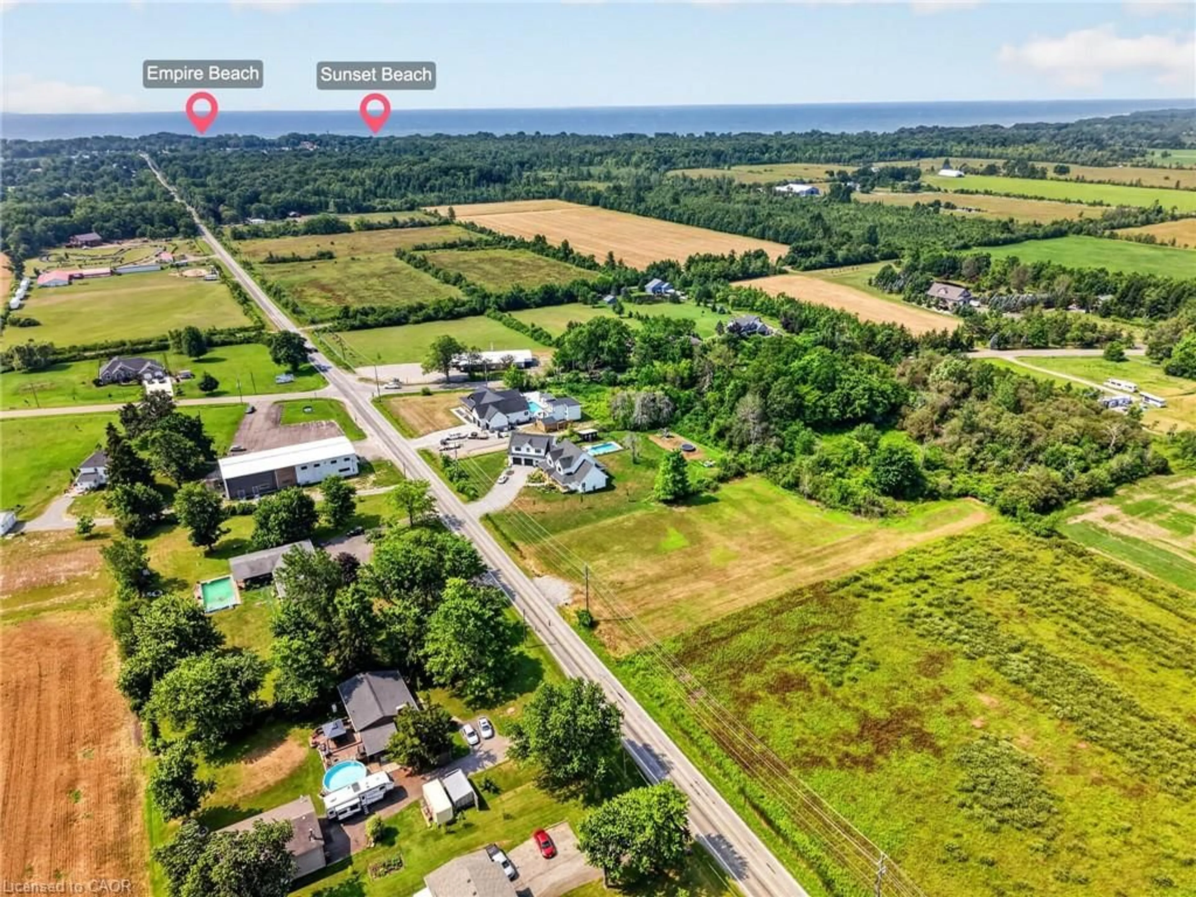 A pic from outside/outdoor area/front of a property/back of a property/a pic from drone, street for PART 3 Empire Rd, Sherkston Ontario L0S 1R0