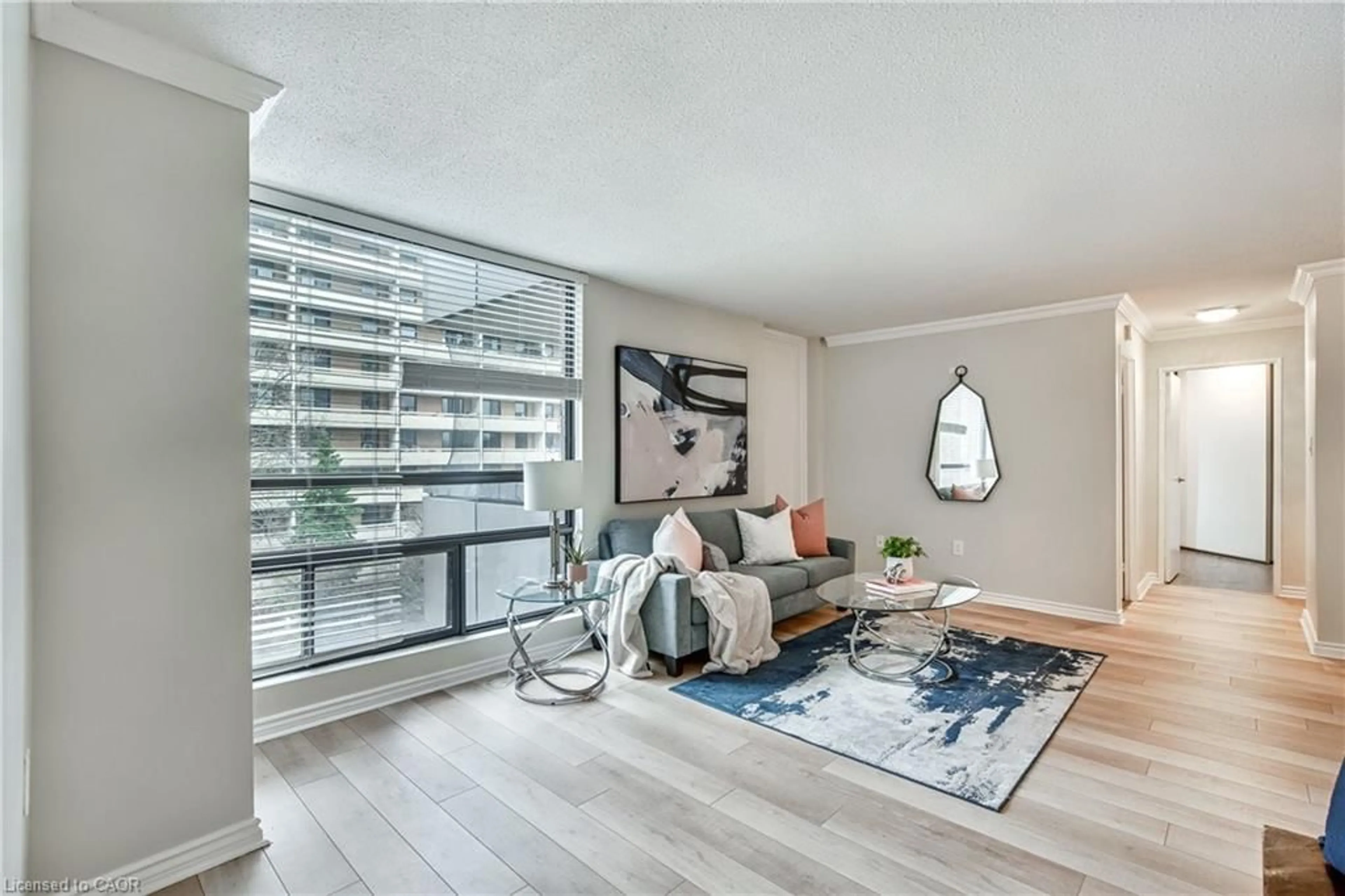 Living room with furniture, unknown for 222 Jackson St #305, Hamilton Ontario L8P 4S5