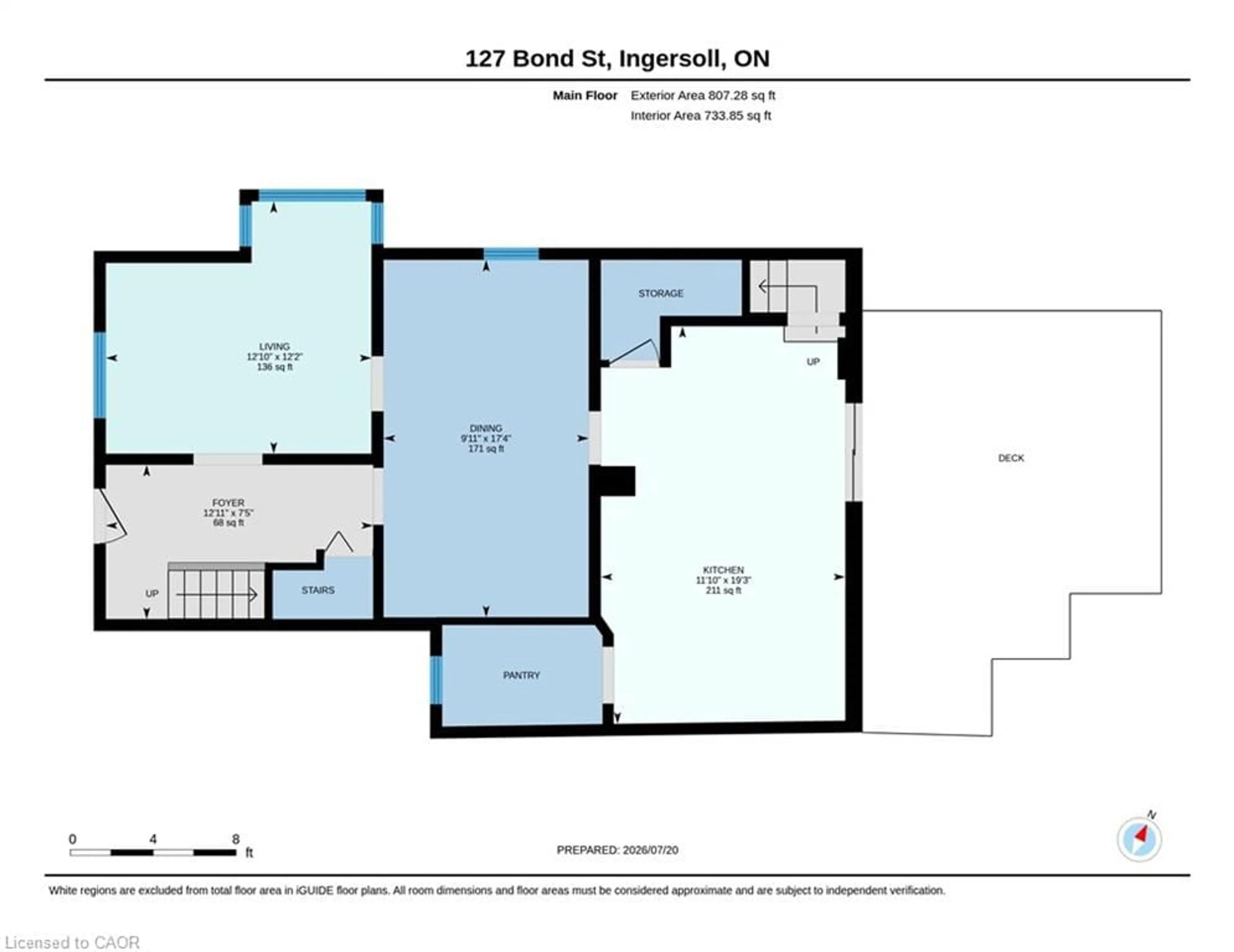 Floor plan for 127 Bond St, Ingersoll Ontario N5C 3A8