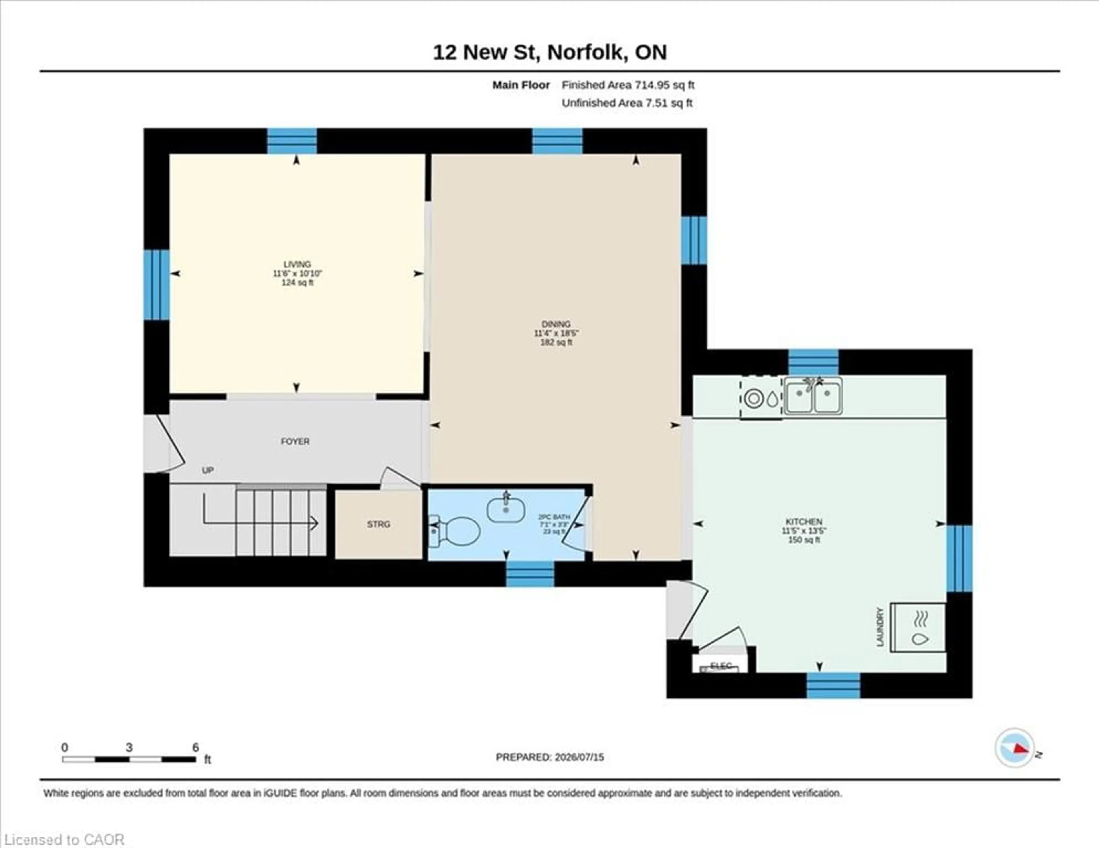Floor plan for 12 New St, Vittoria Ontario N0E 1W0
