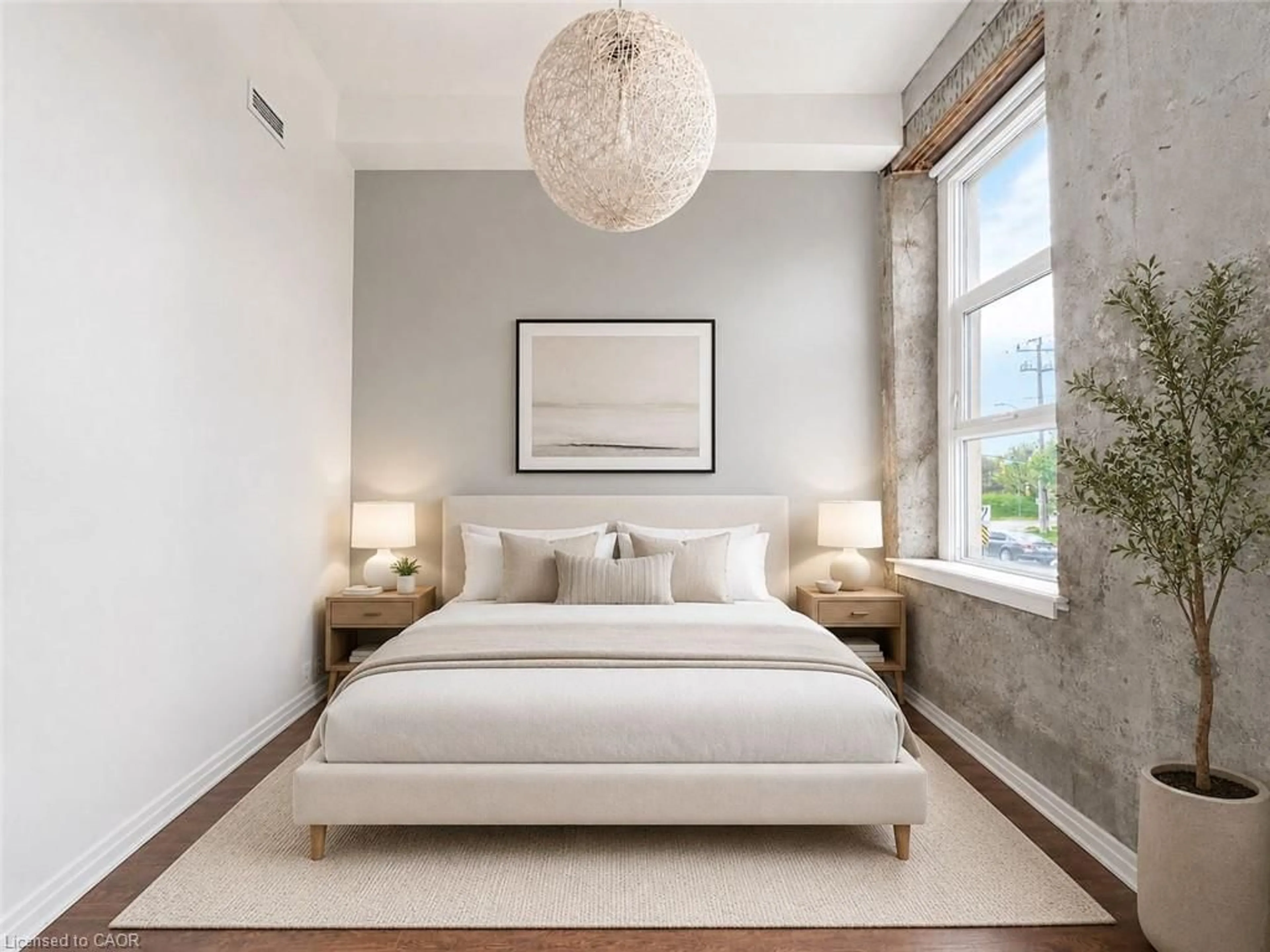 Bedroom with bed, unknown for 25 Concession St #110, Cambridge Ontario N1R 2G6