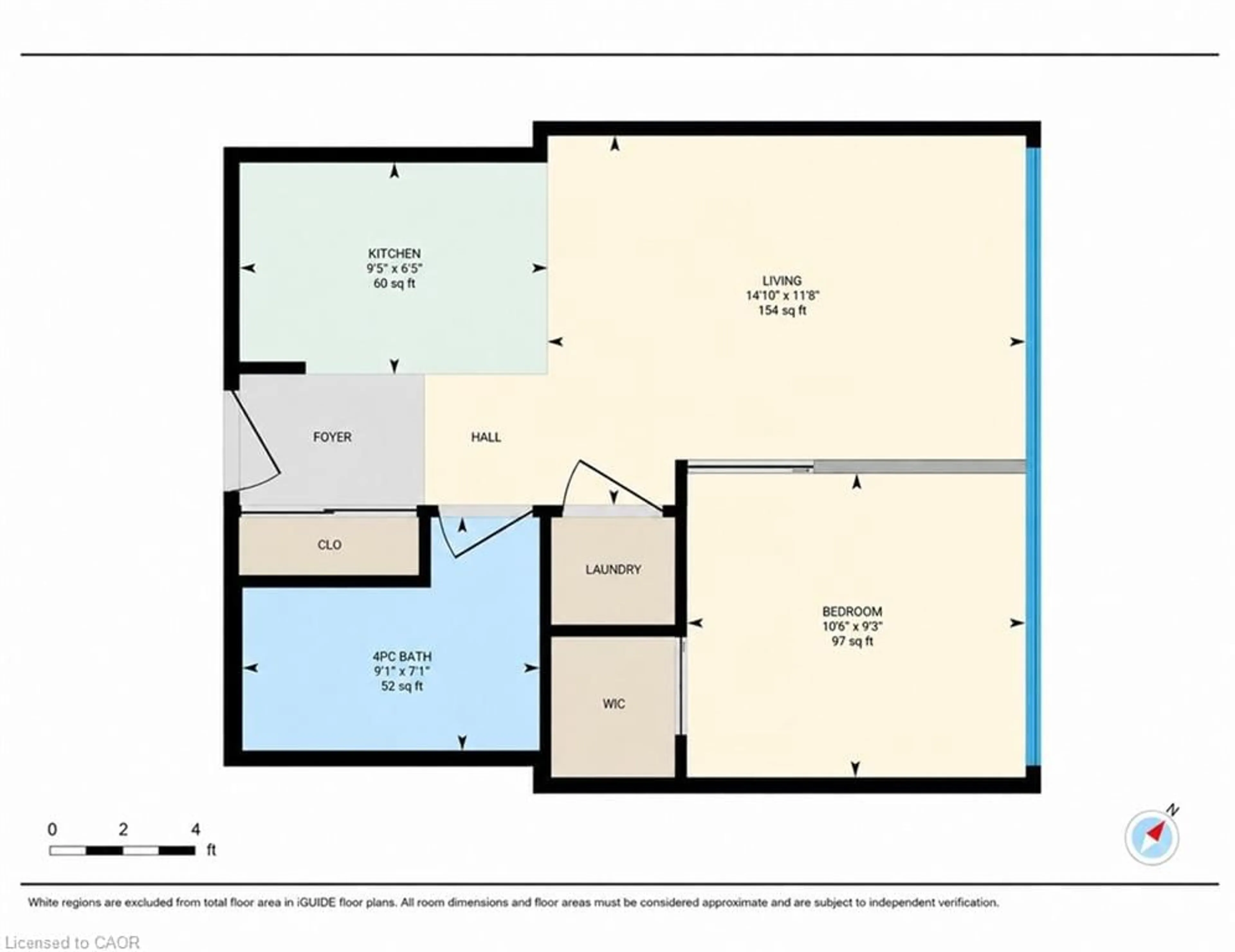Floor plan for 404 King St #405, Kitchener Ontario N2G 2L5
