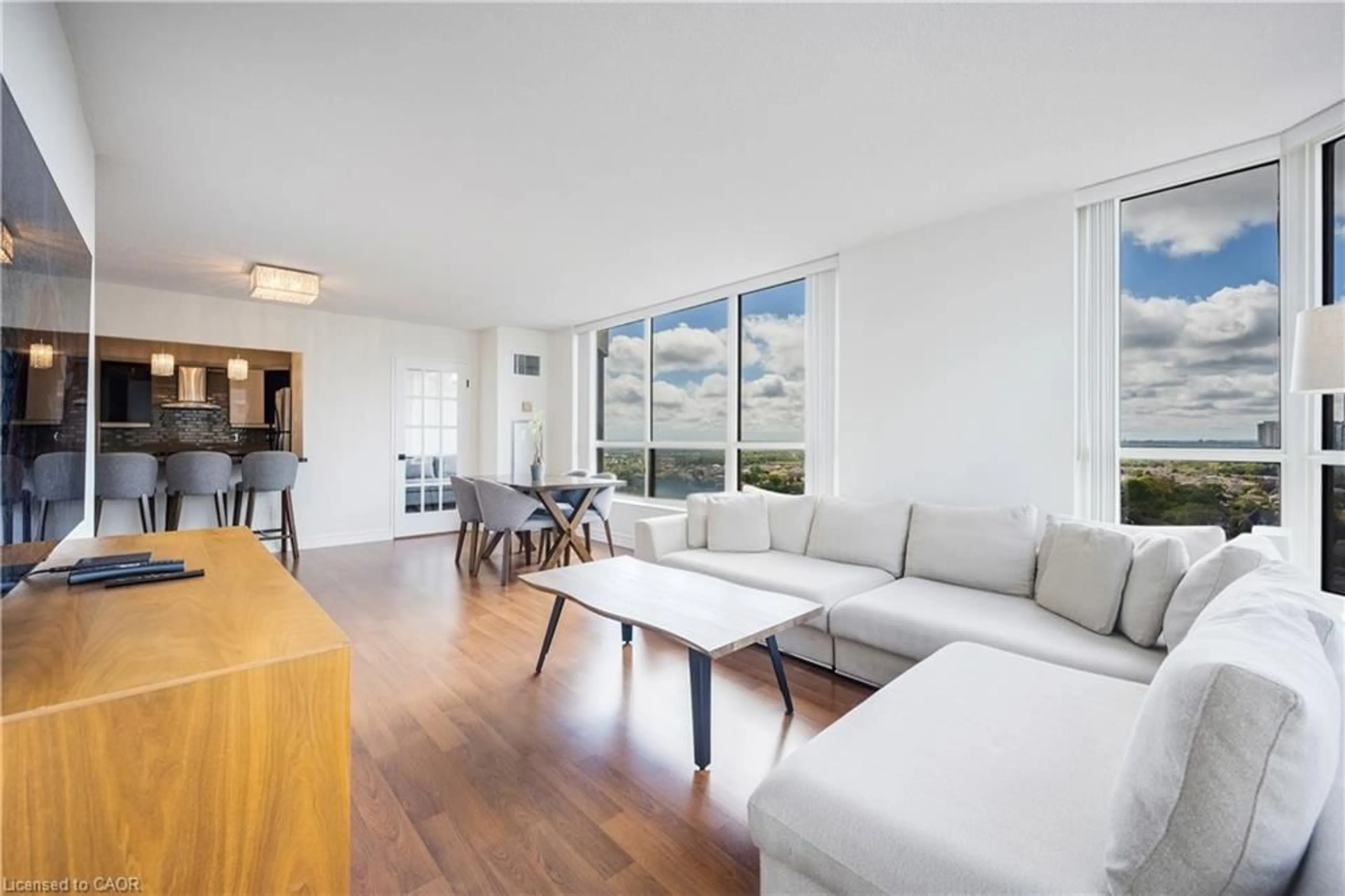 Living room with furniture, unknown for 55 Elm Dr #2204, Mississauga Ontario L5B 3Z3