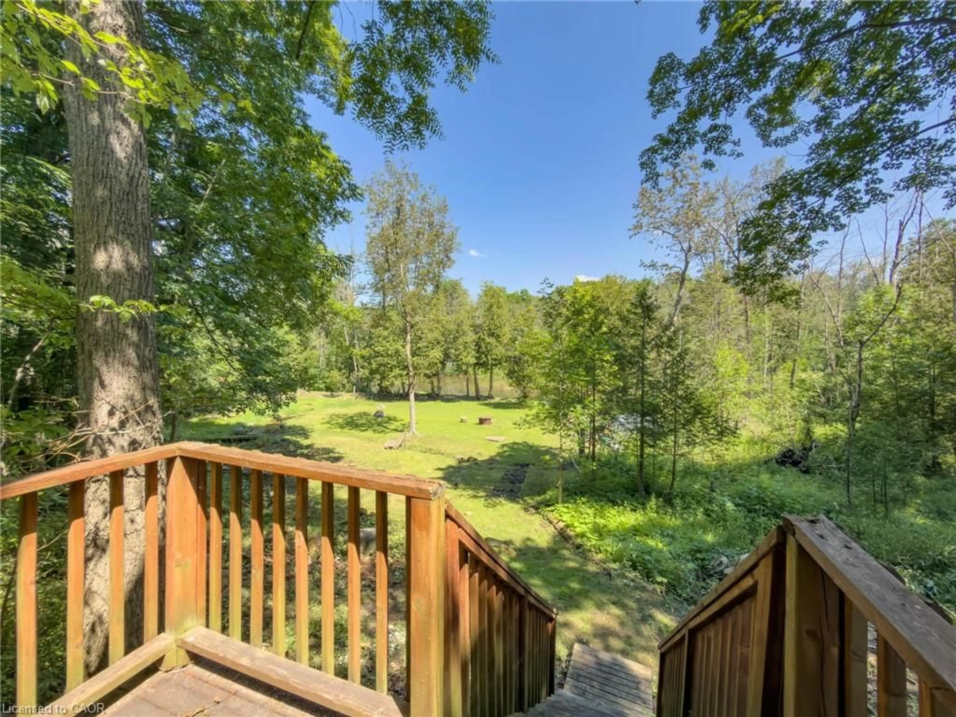 A pic from outside/outdoor area/front of a property/back of a property/a pic from drone, forest/trees view for 10 Hillcrest St, Teeswater Ontario N0G 2S0