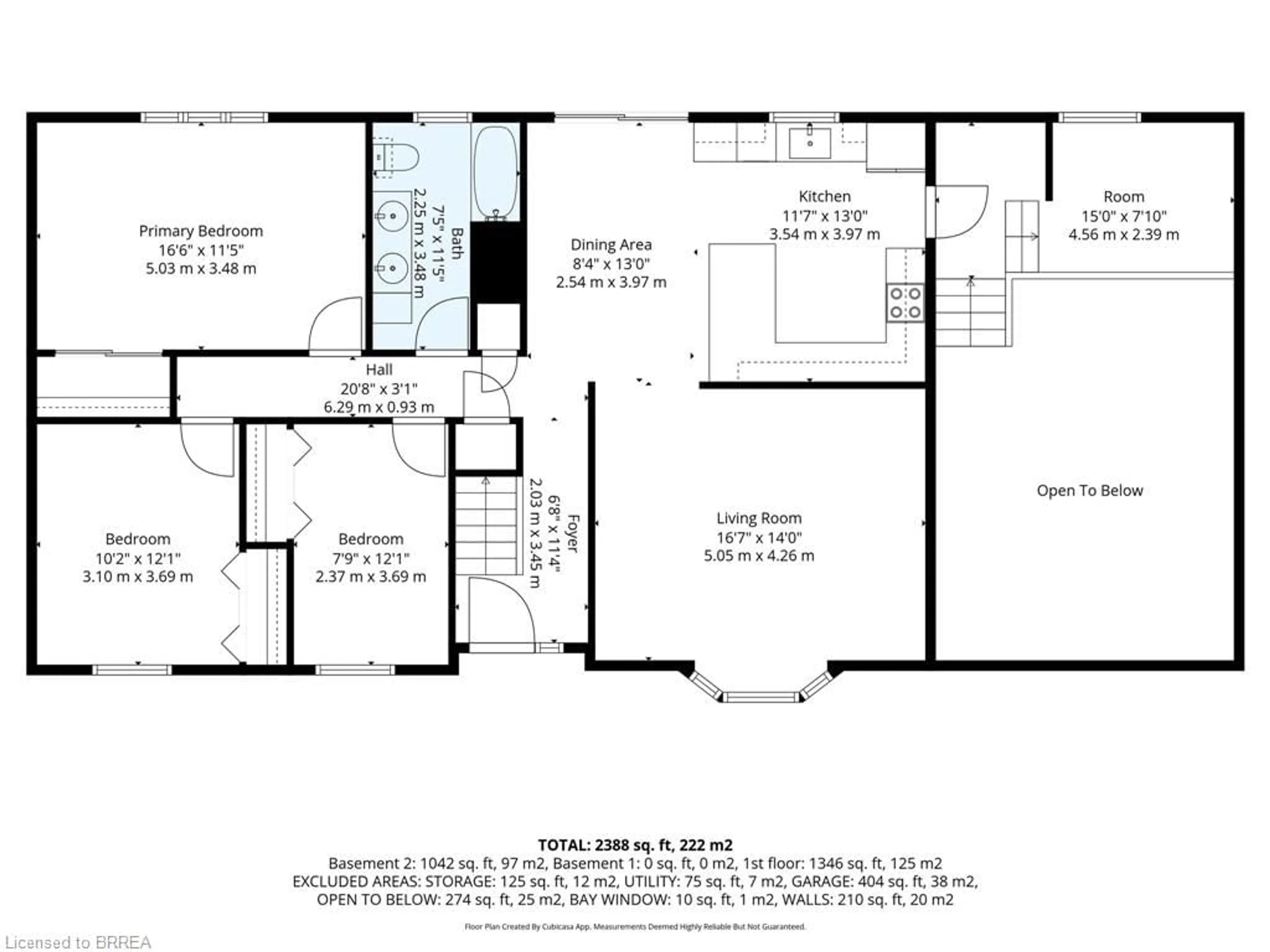 Floor plan for 546 Glen Morris Rd, Glen Morris Ontario N0B 1W0