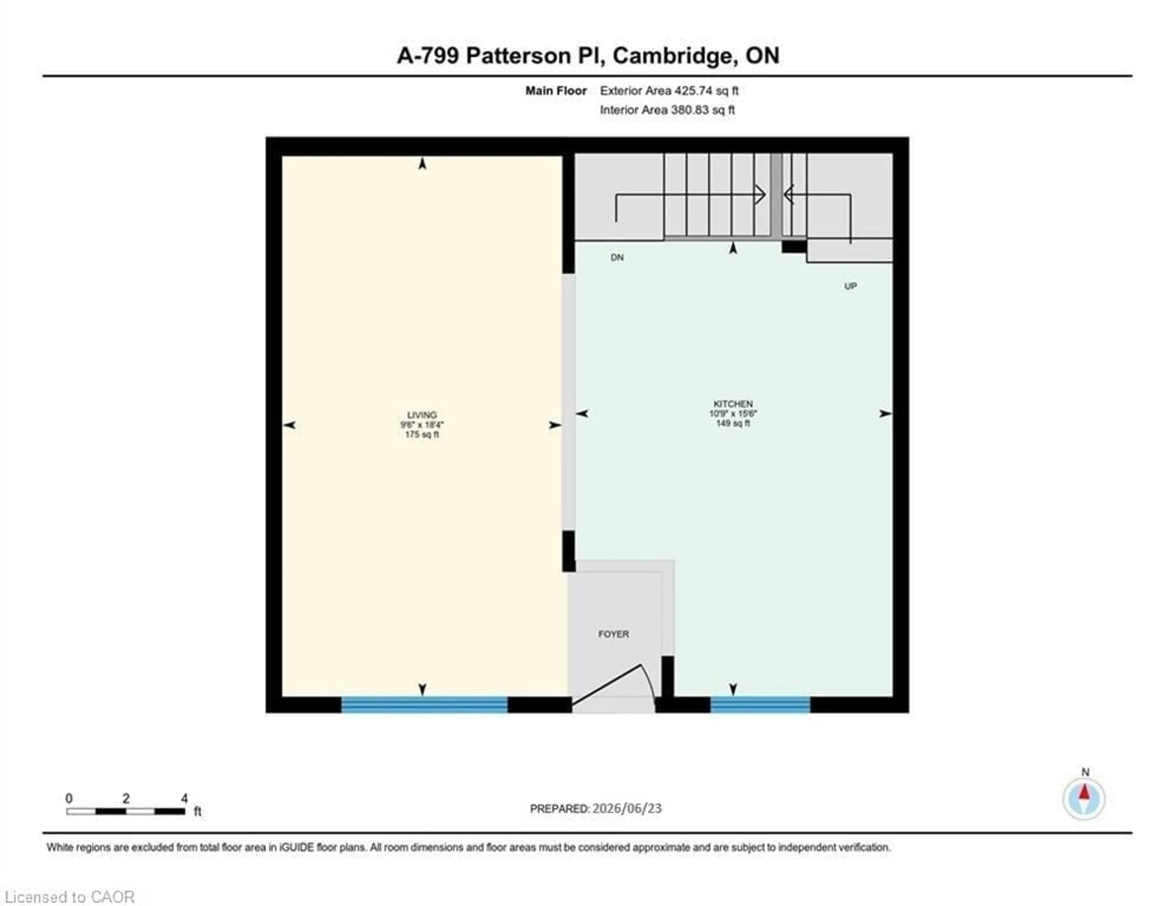 Floor plan for Pl, Cambridge Ontario N3H 2N2