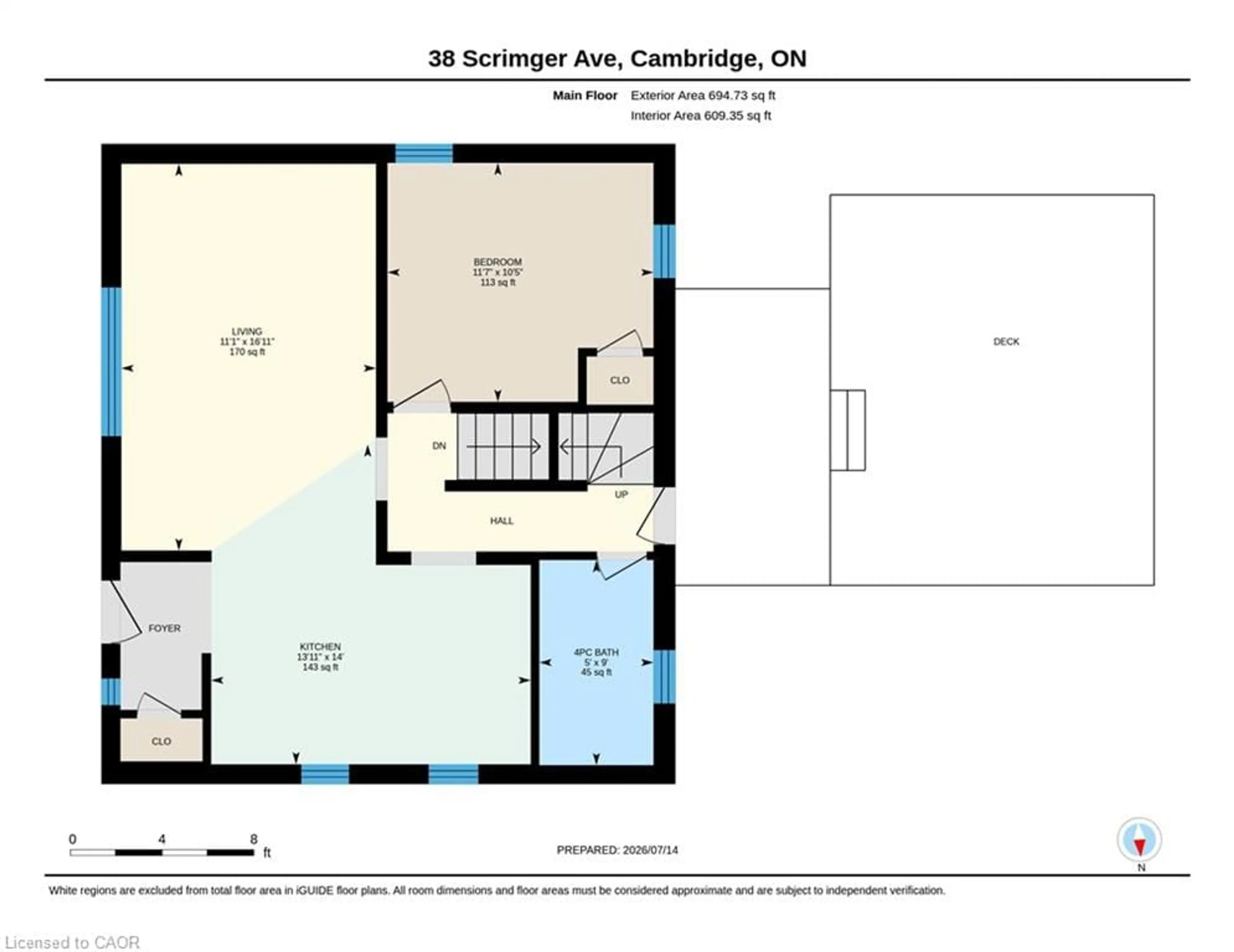 Floor plan for Ave, Cambridge Ontario N1R 4V8