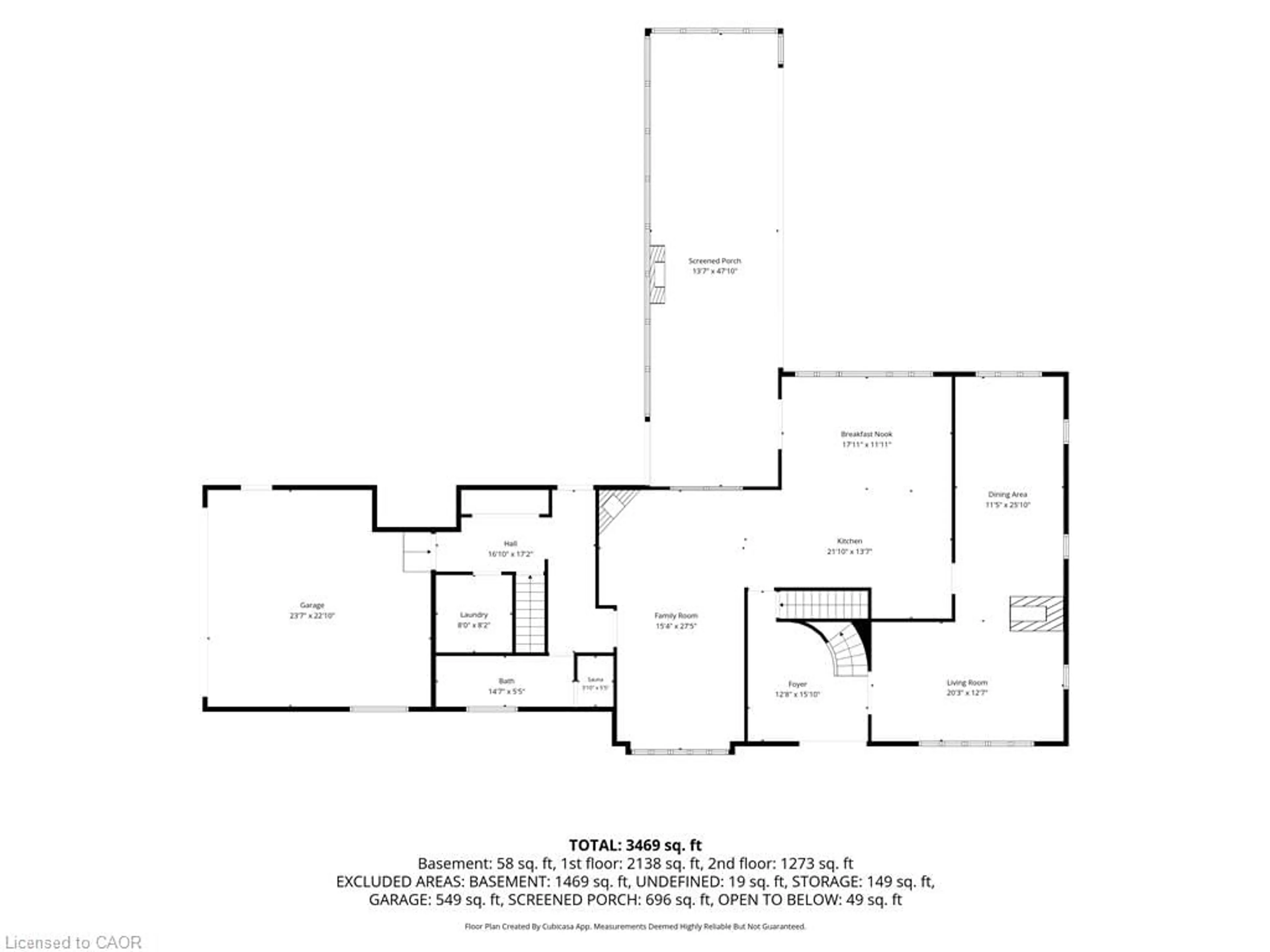 Floor plan for Rd, Paris Ontario N3L 3E1