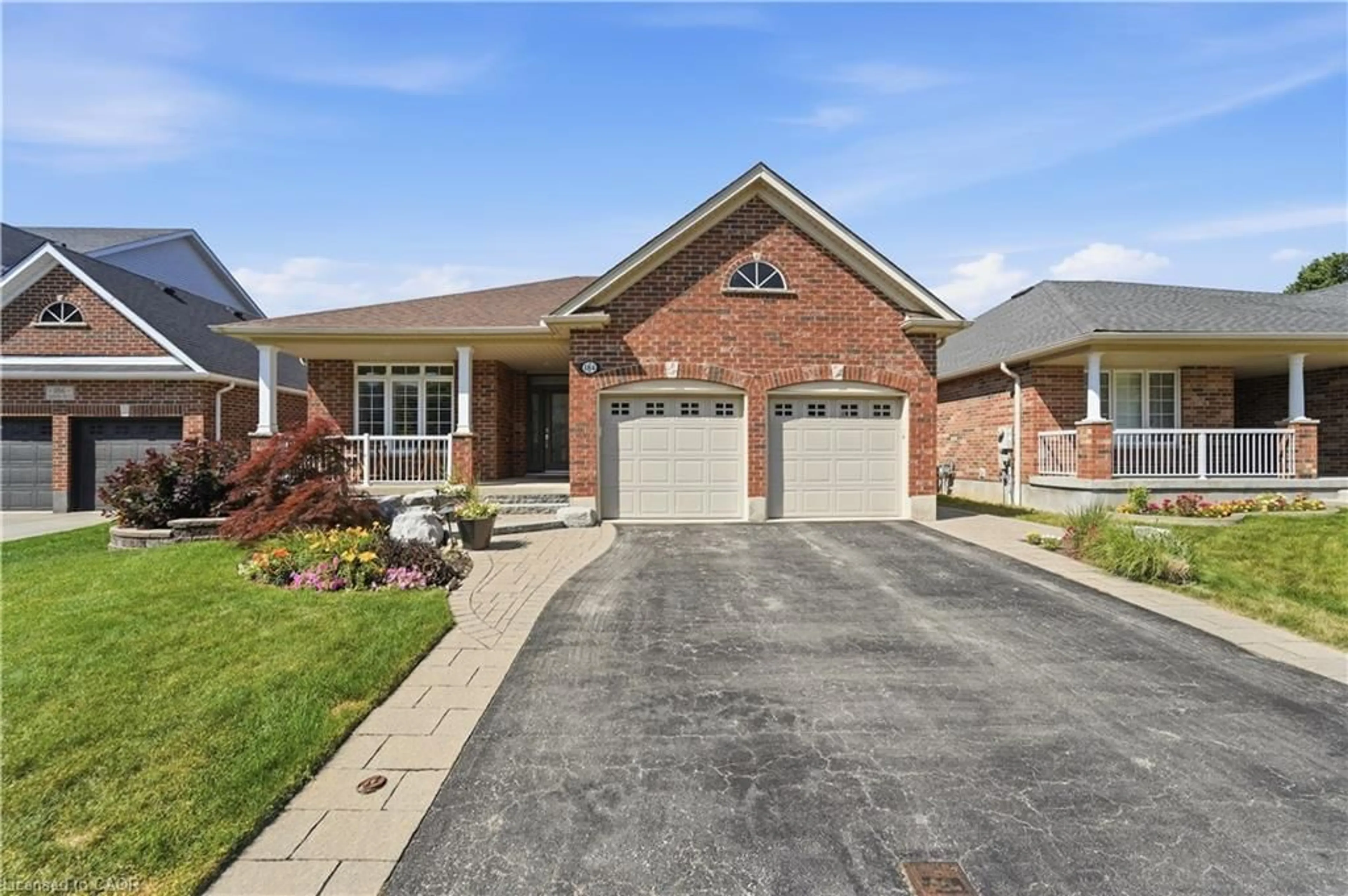 Home with brick exterior material, street for 184 Tanners Dr, Acton Ontario L7J 3A8