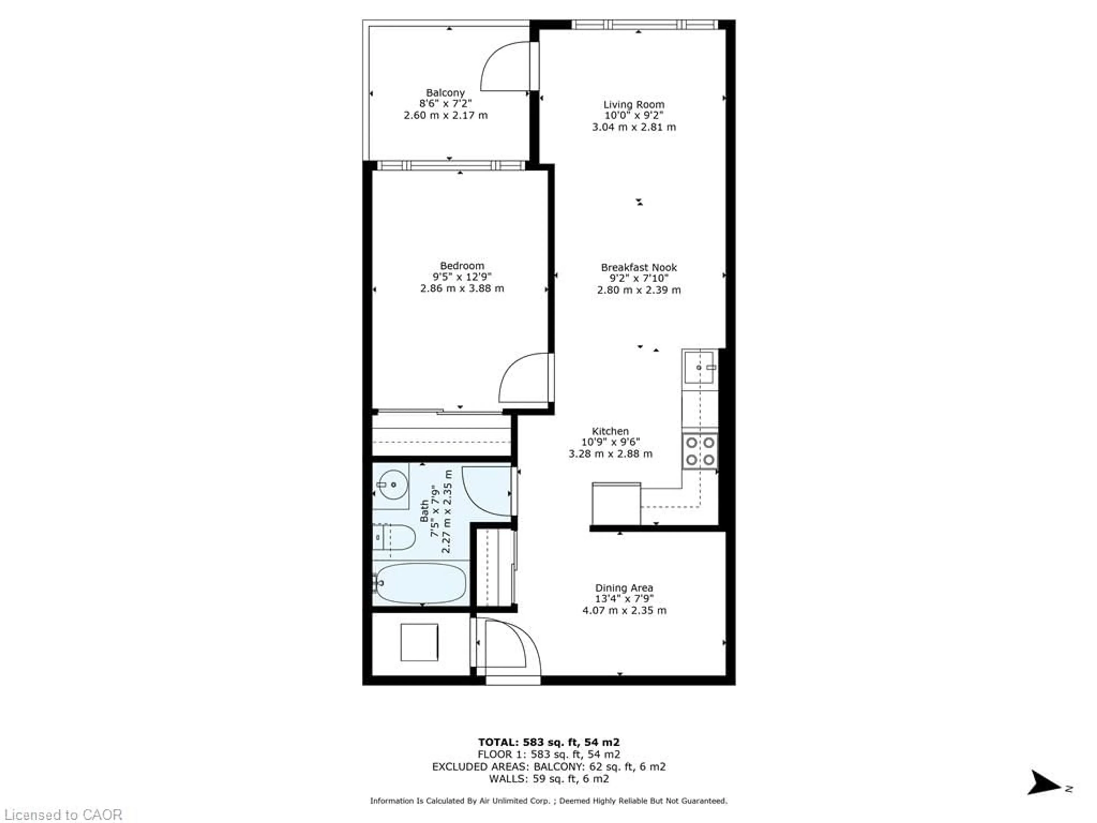 Floor plan for Gdns, Toronto Ontario M2K 0B9