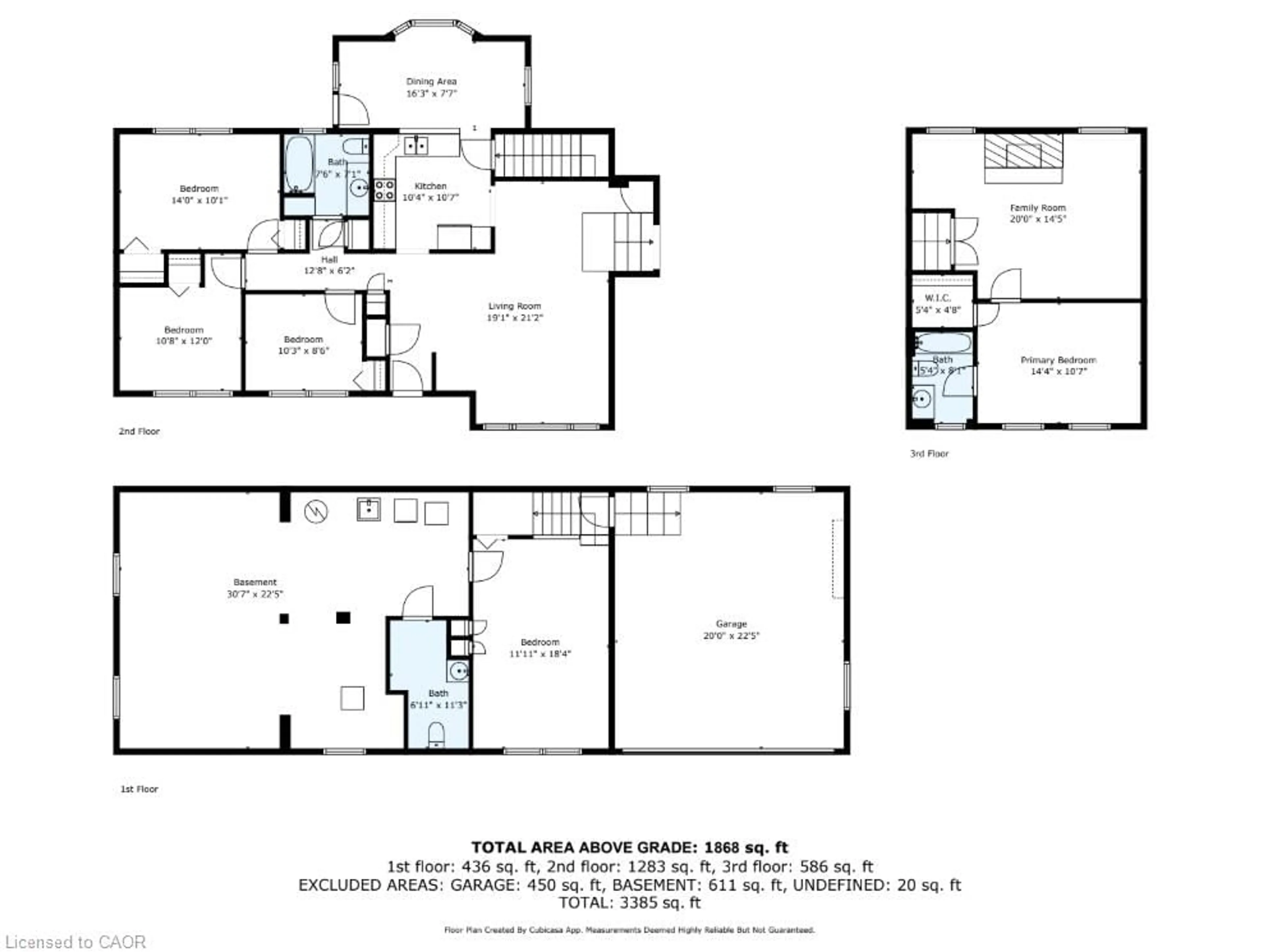 Floor plan for Dr, Oakville Ontario L6L 4J5