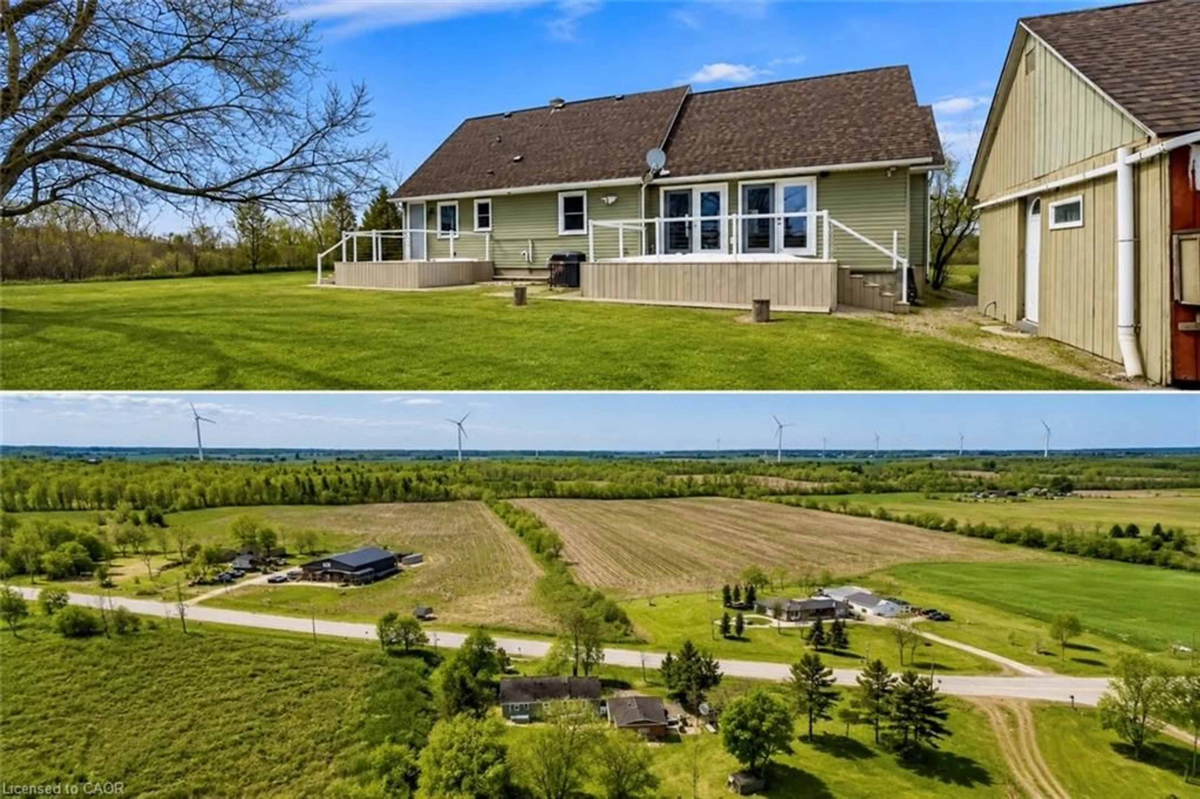 A pic from outside/outdoor area/front of a property/back of a property/a pic from drone, water/lake/river/ocean view for Dunnville Ontario N1A 2W3