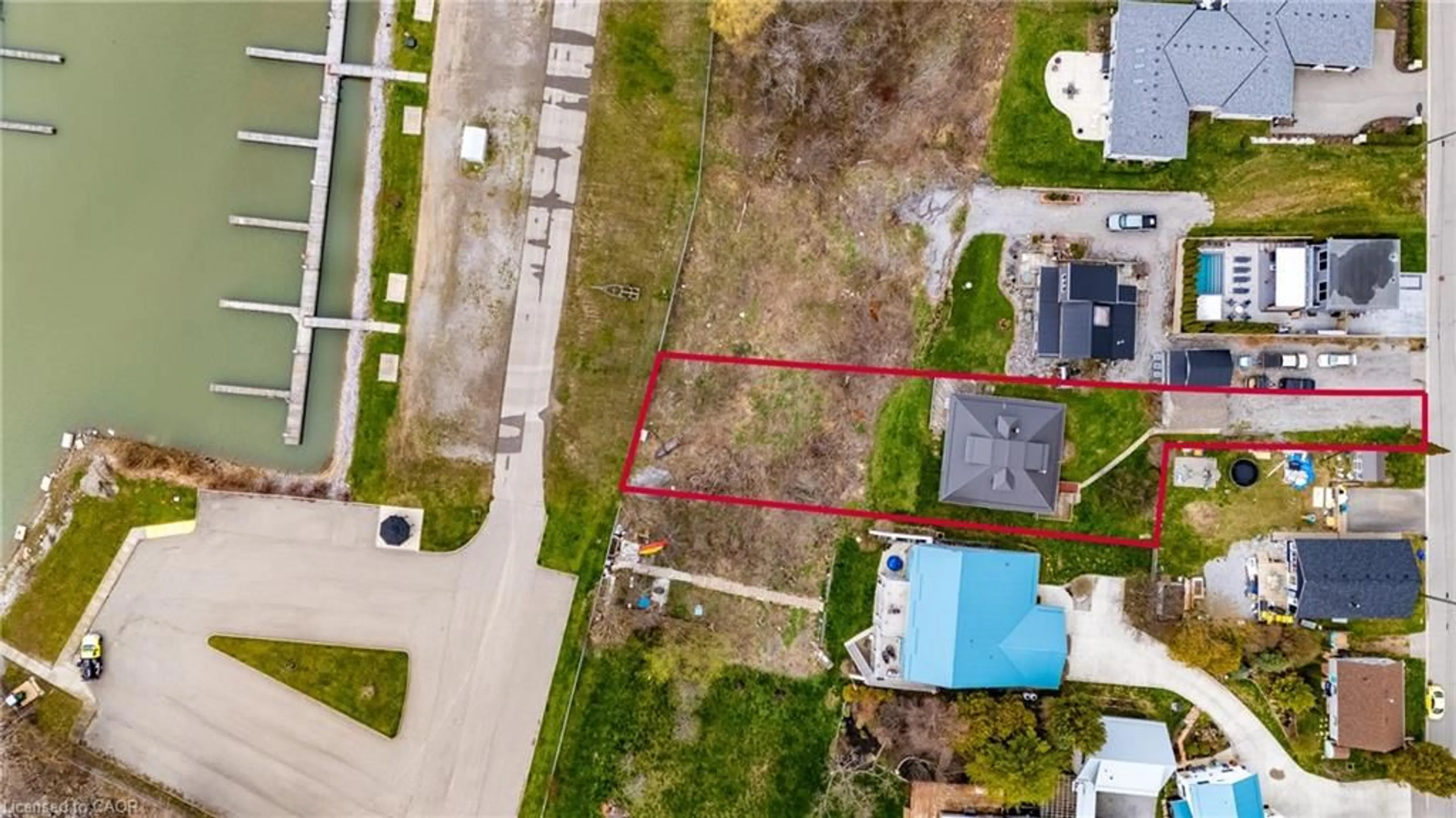 A pic from outside/outdoor area/front of a property/back of a property/a pic from drone, street for 78 Brown St, Port Dover Ontario N0A 1N7
