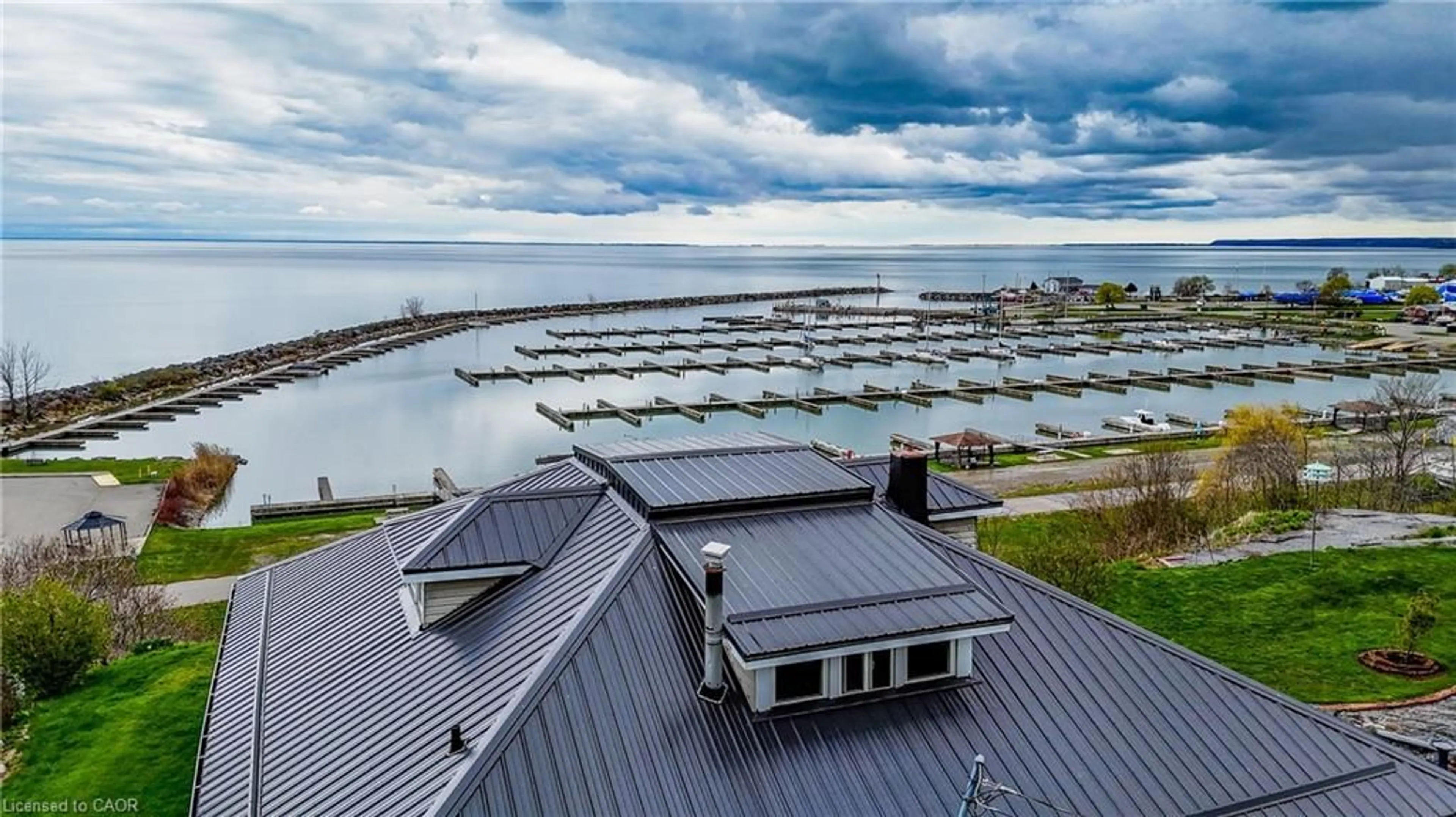 A pic from outside/outdoor area/front of a property/back of a property/a pic from drone, water/lake/river/ocean view for 78 Brown St, Port Dover Ontario N0A 1N7
