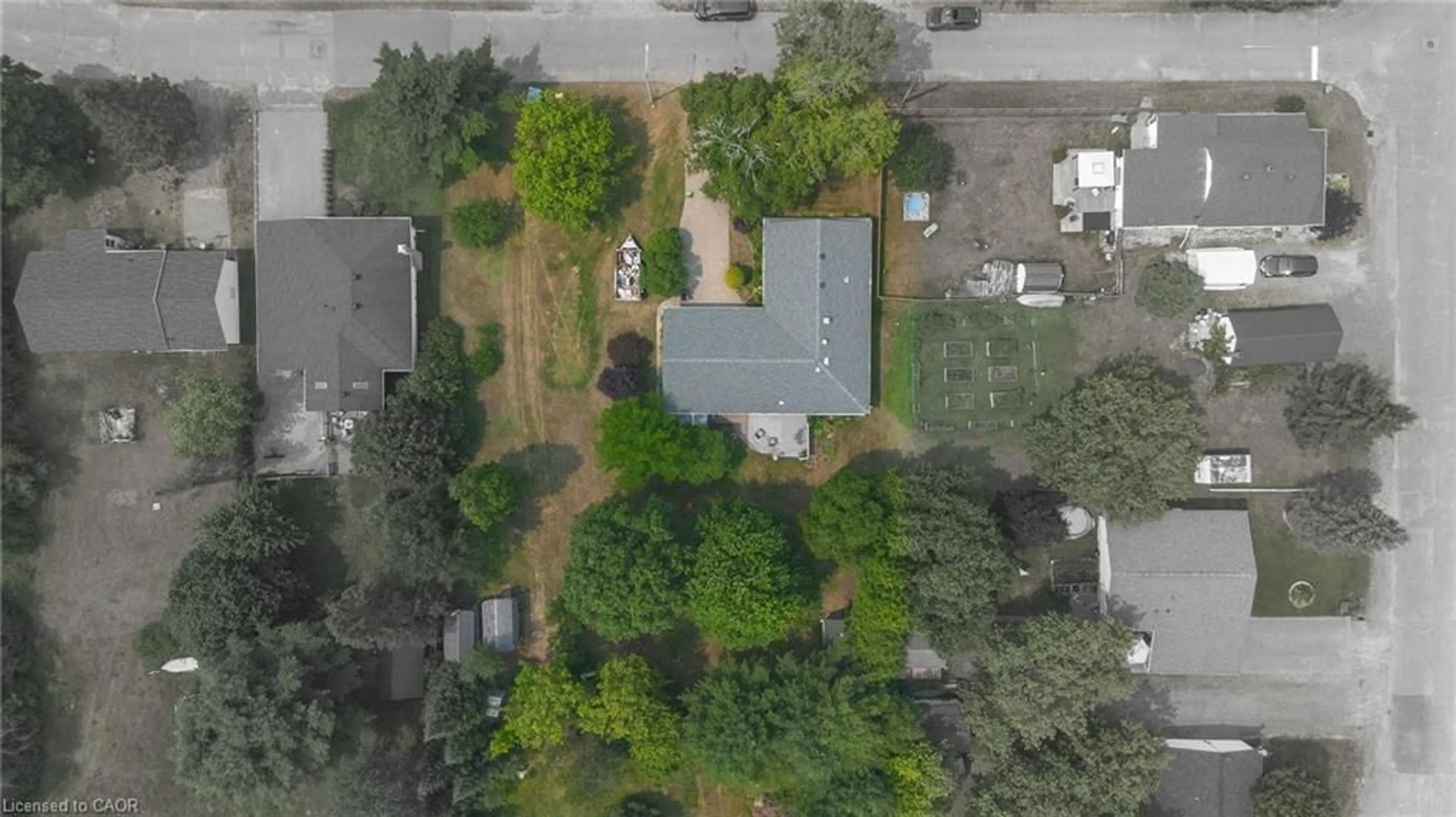 A pic from outside/outdoor area/front of a property/back of a property/a pic from drone, street for 452 Polojko Dr, Espanola Ontario P5E 1G6