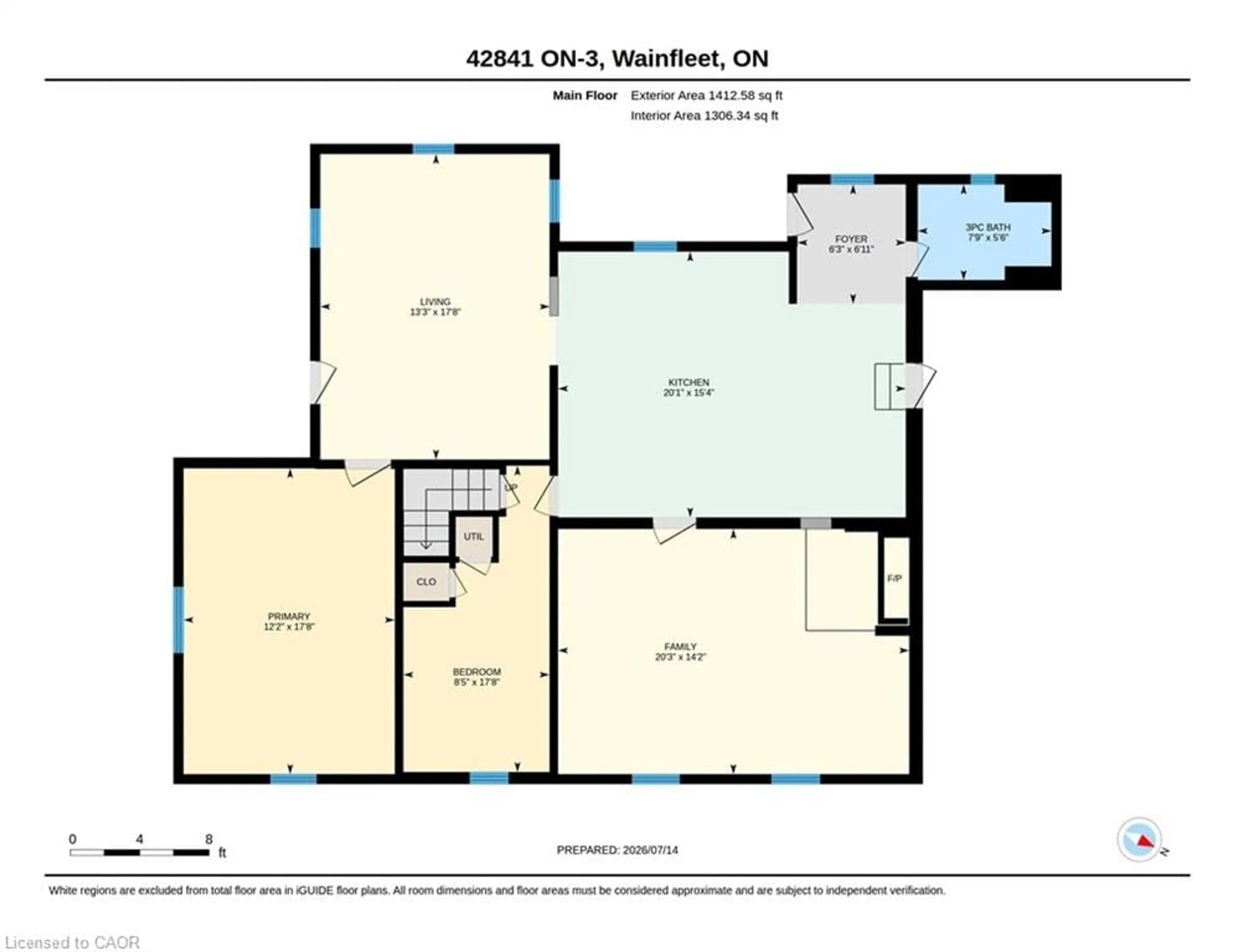 Floor plan for Wainfleet Ontario L0S 1V0