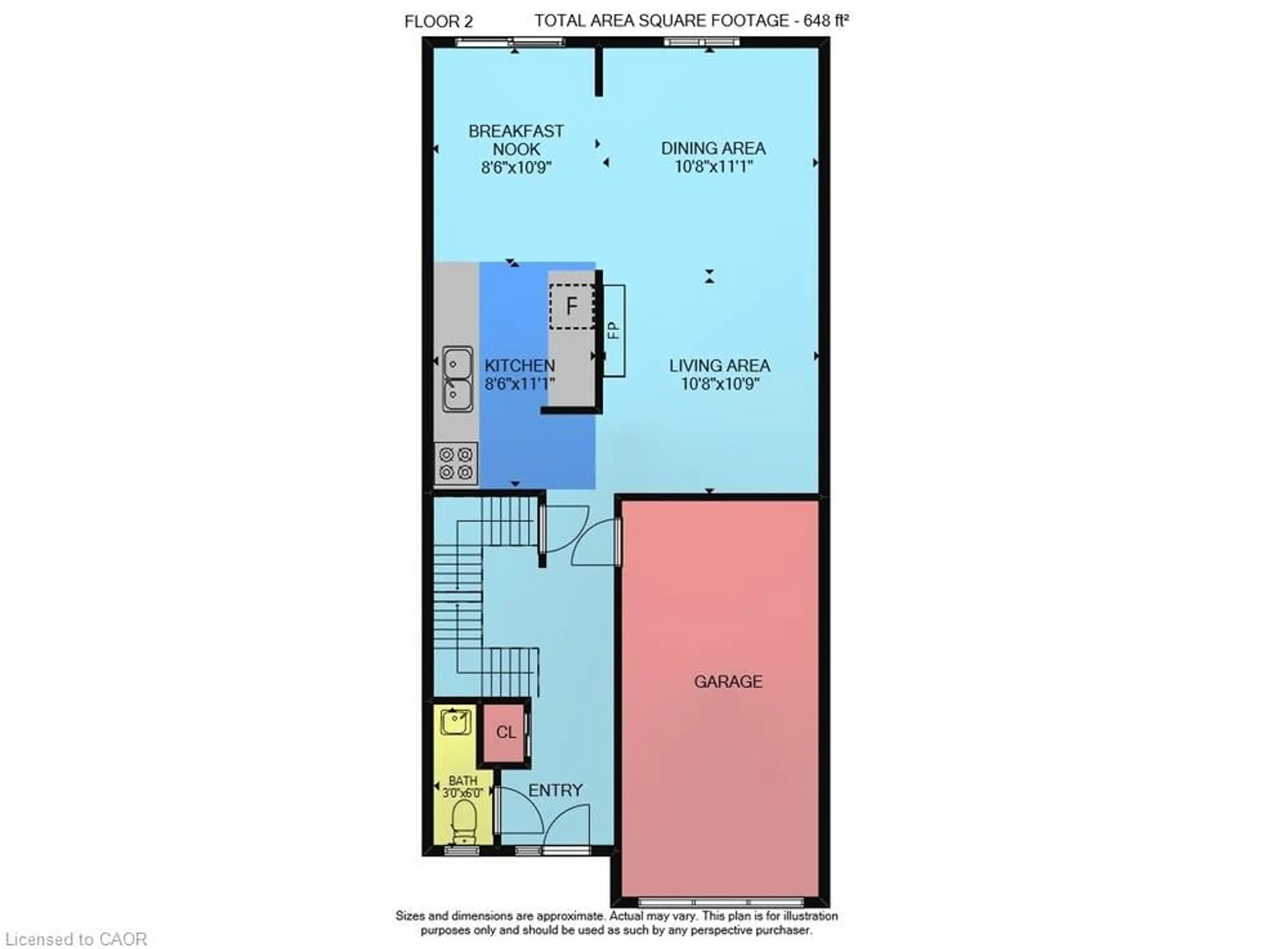 Floor plan for 226 Dicenzo Dr, Hamilton Ontario L9B 2X7