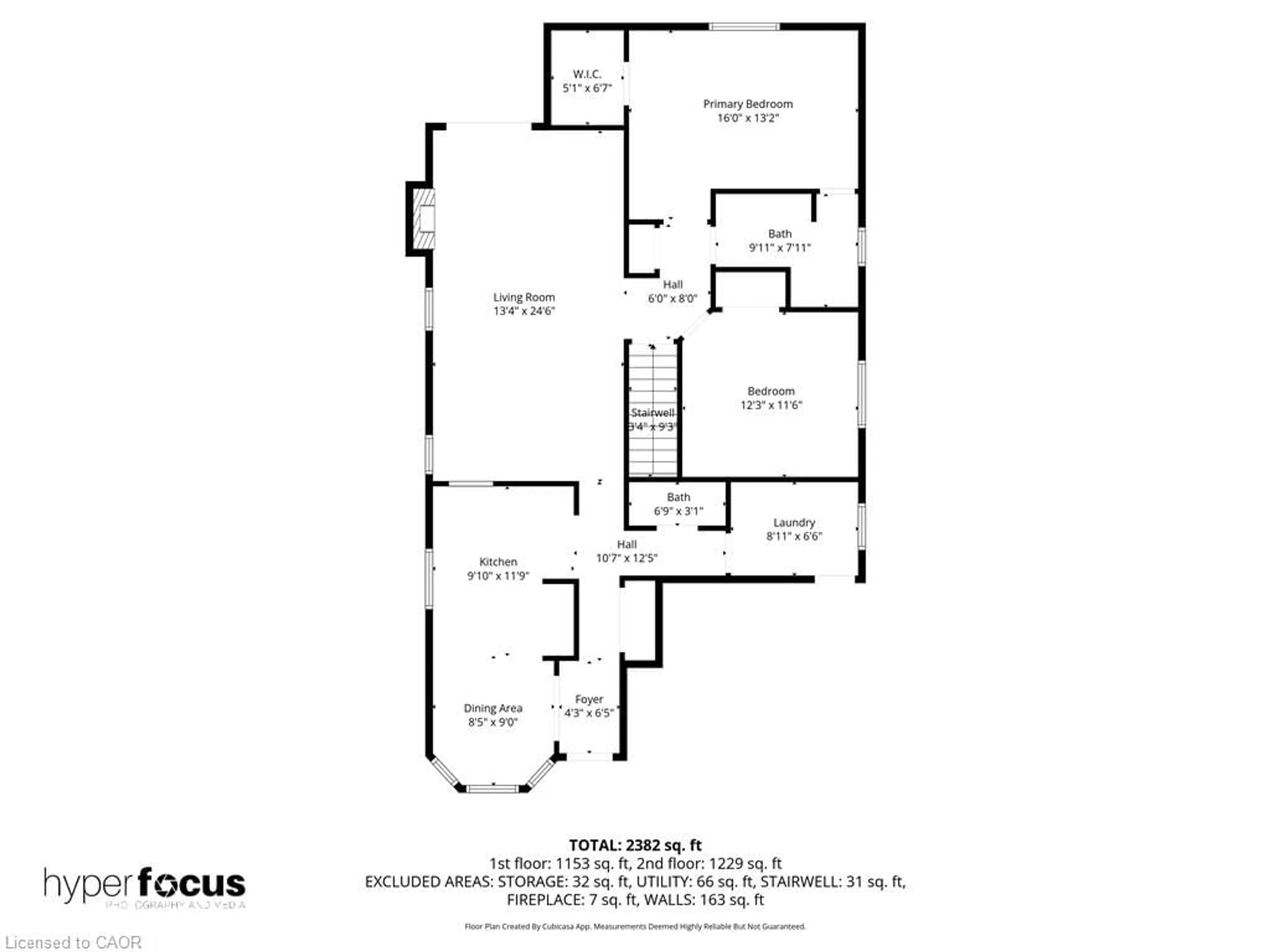 Floor plan for Cres, Hamilton Ontario L9B 2R5