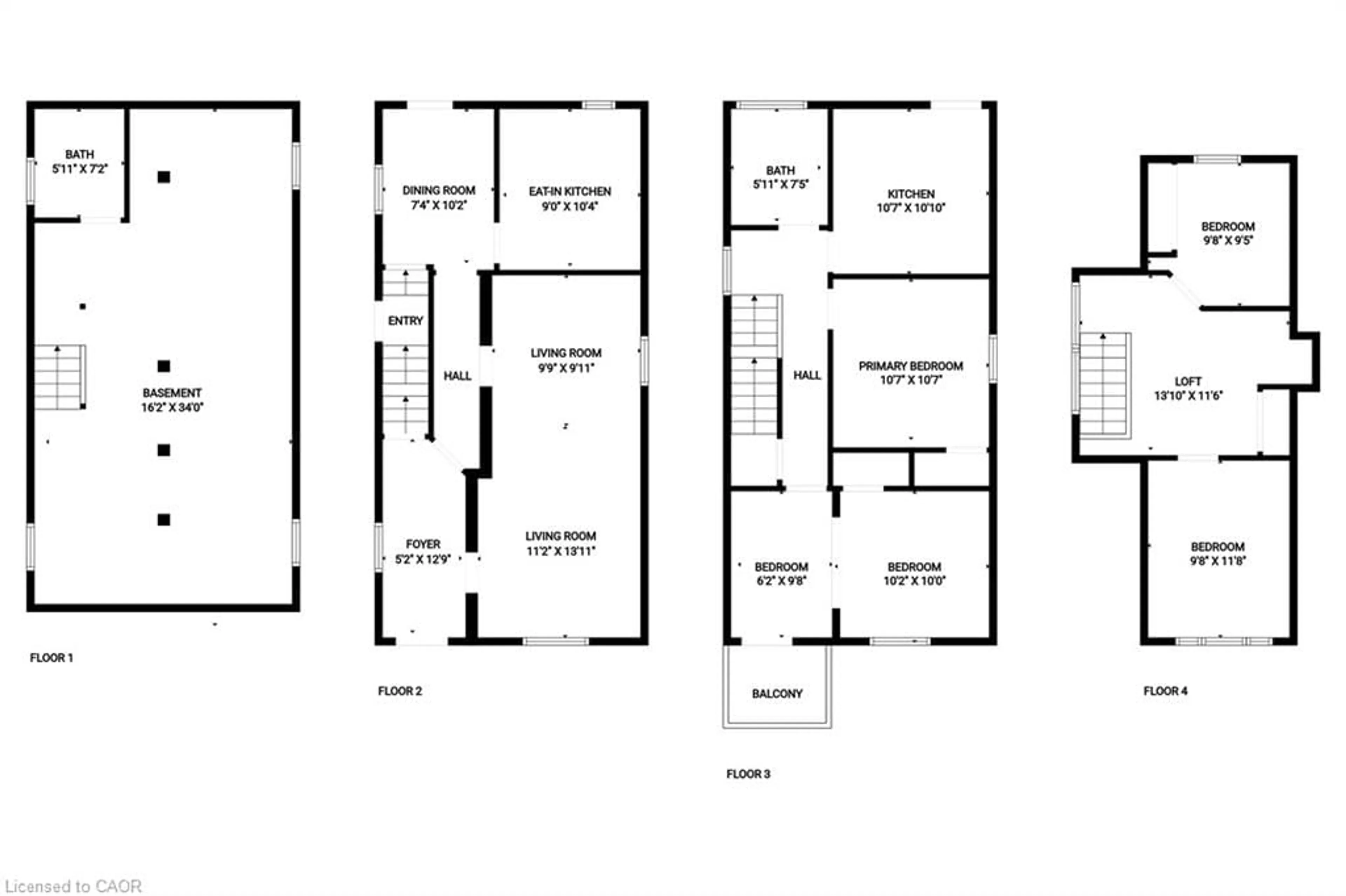 Floor plan for Ave, Hamilton Ontario L8L 6C5