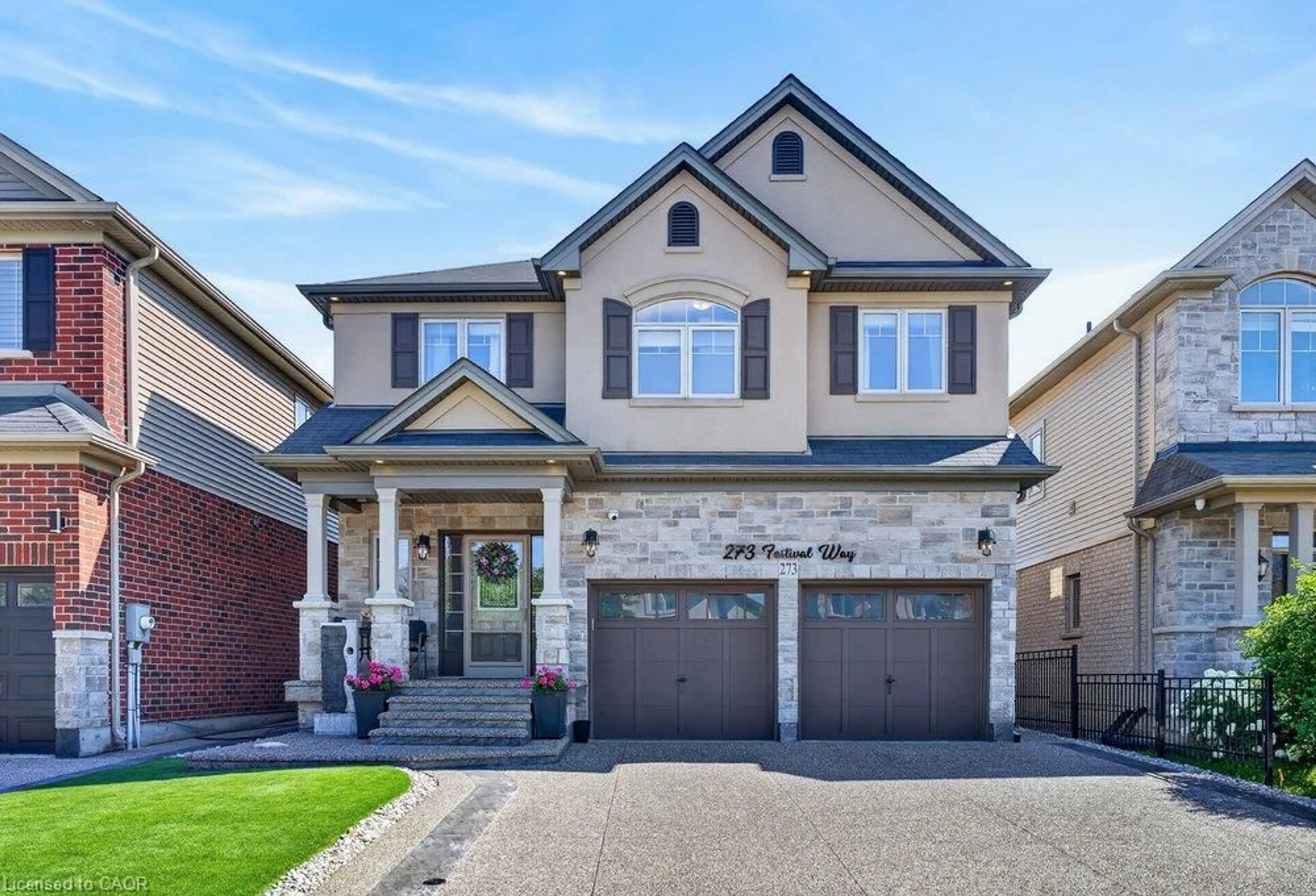Home with brick exterior material, street for Way, Binbrook Ontario L0R 1C0