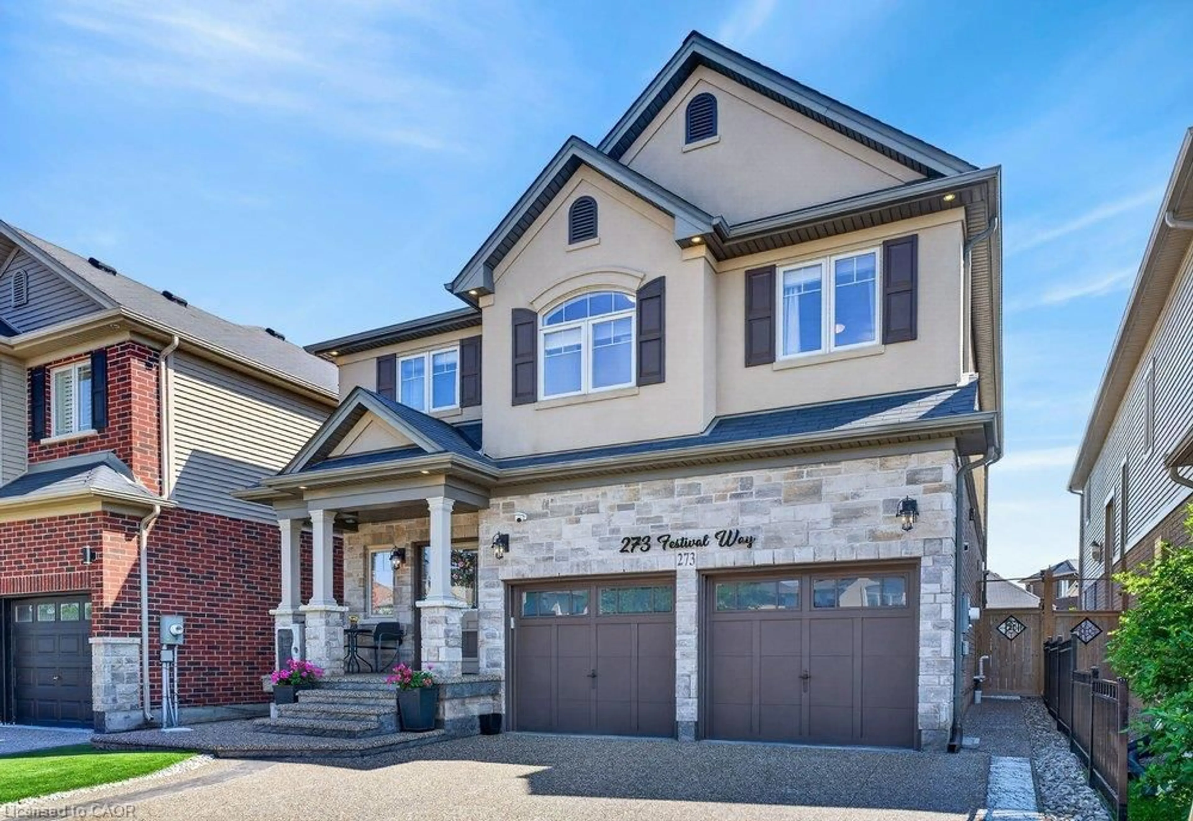Home with brick exterior material, street for Way, Binbrook Ontario L0R 1C0