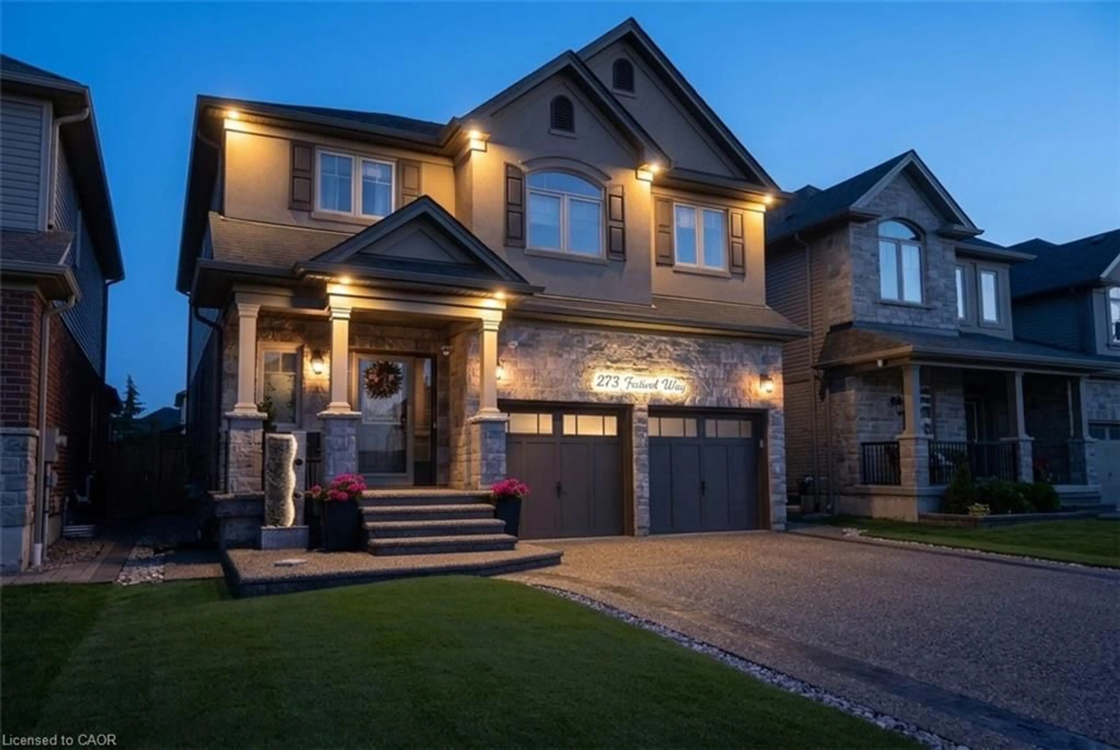 Home with brick exterior material, street for Way, Binbrook Ontario L0R 1C0