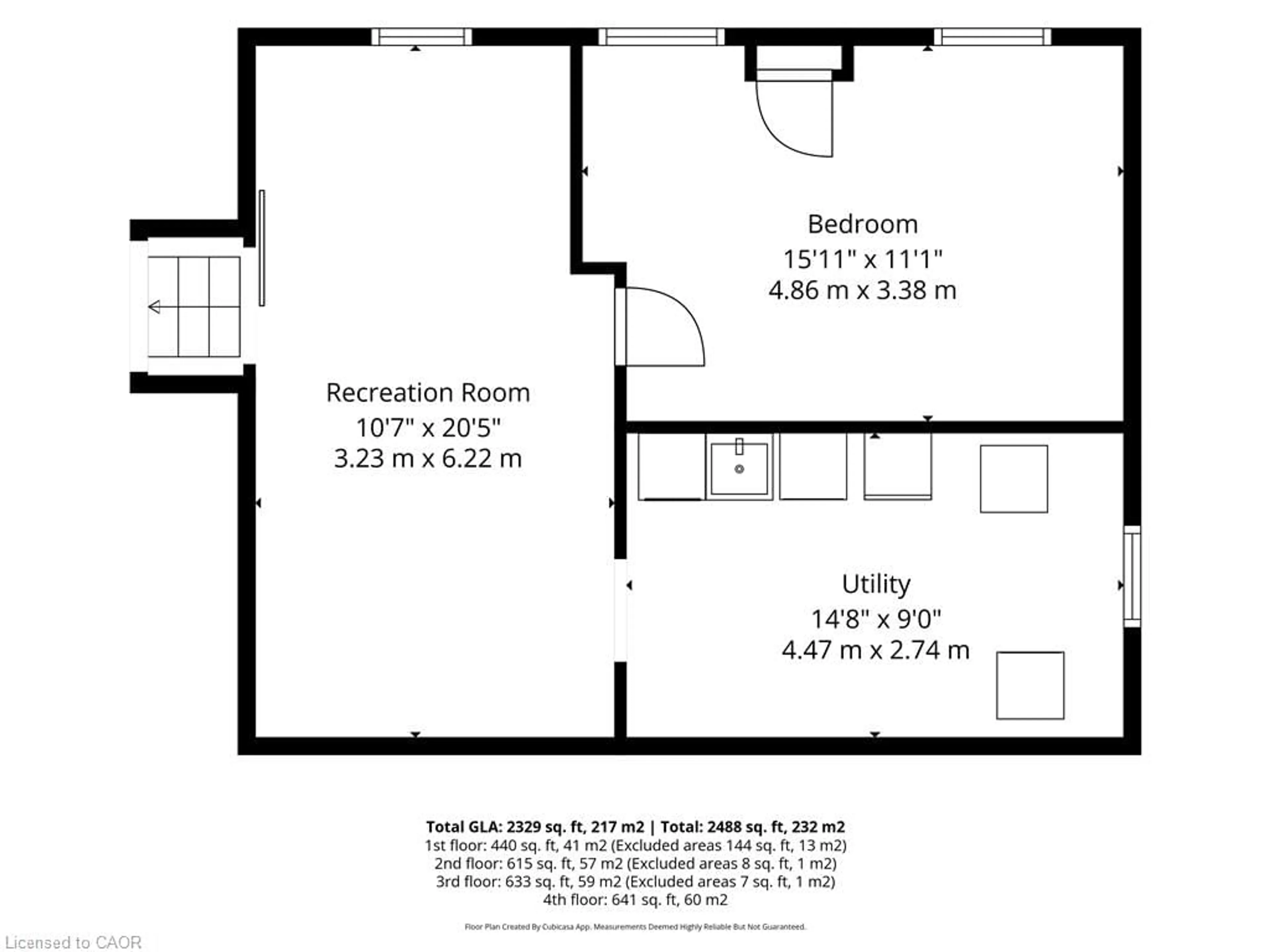 Floor plan for Rd, Hamilton Ontario L9C 1C5