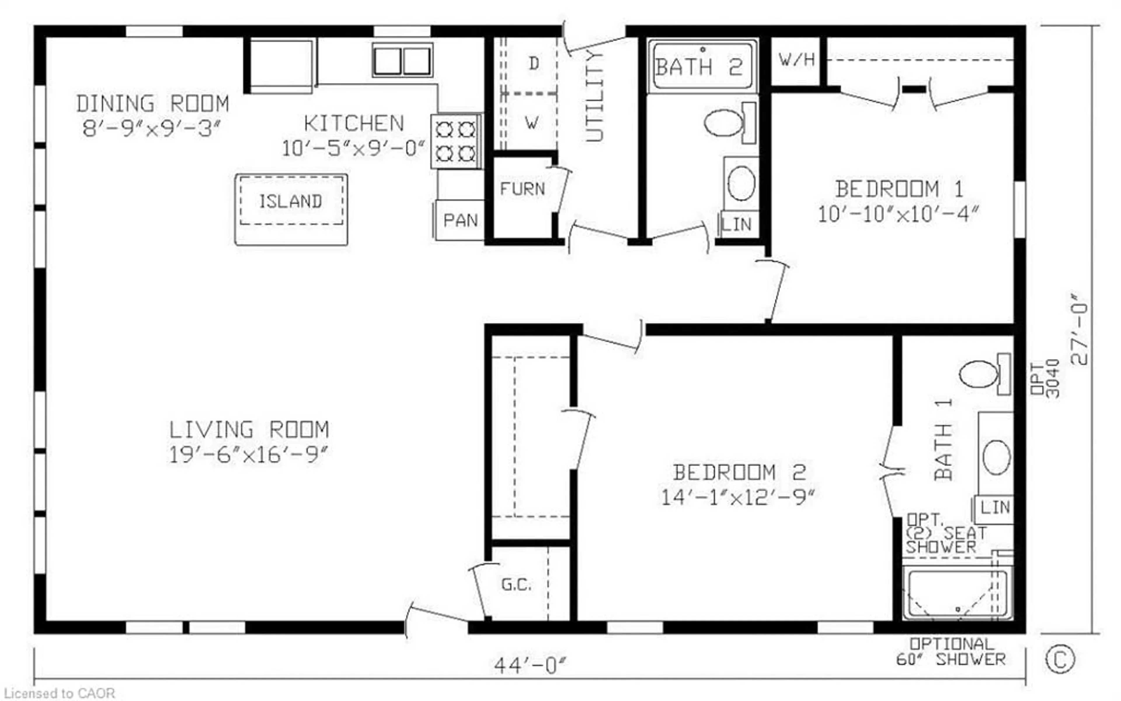 Floor plan for 99 FOURTH Fourth Concession Rd #627, Burford Ontario N0E 1A0