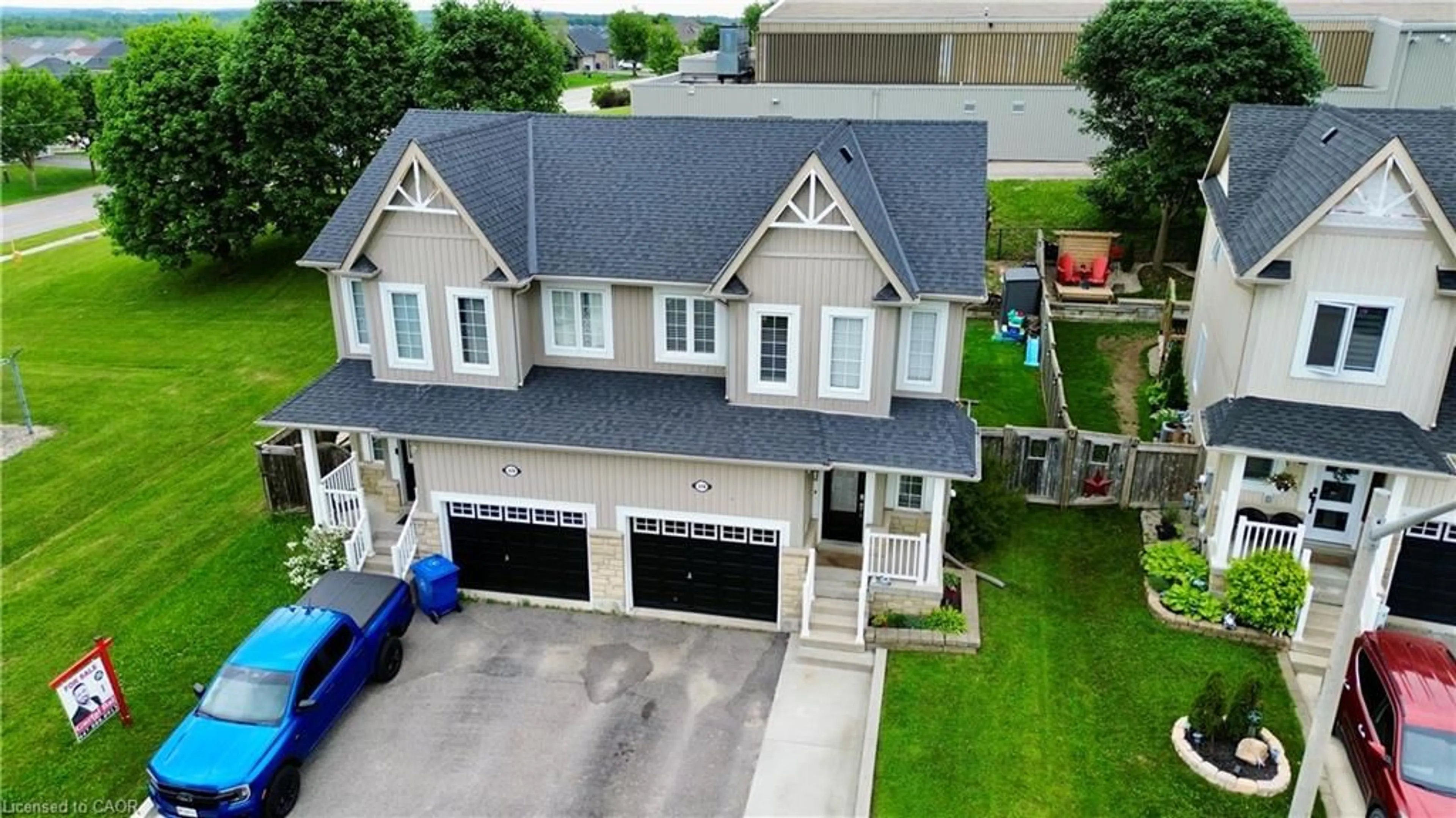A pic from outside/outdoor area/front of a property/back of a property/a pic from drone, street for 416 Orvis Cres, Shelburne Ontario L9V 3E6