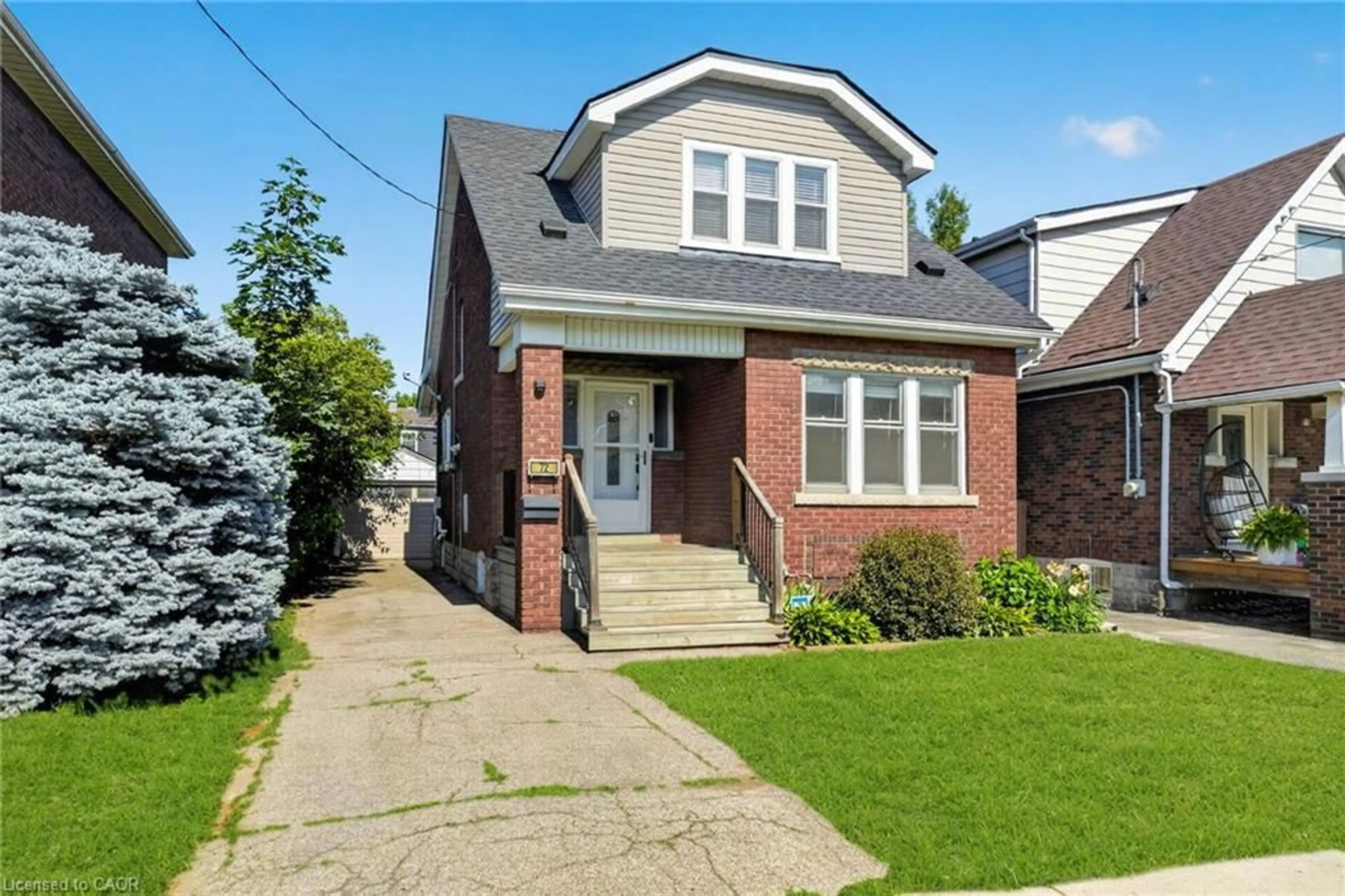 Home with brick exterior material, street for 72 Houghton Ave, Hamilton Ontario L8K 2M8