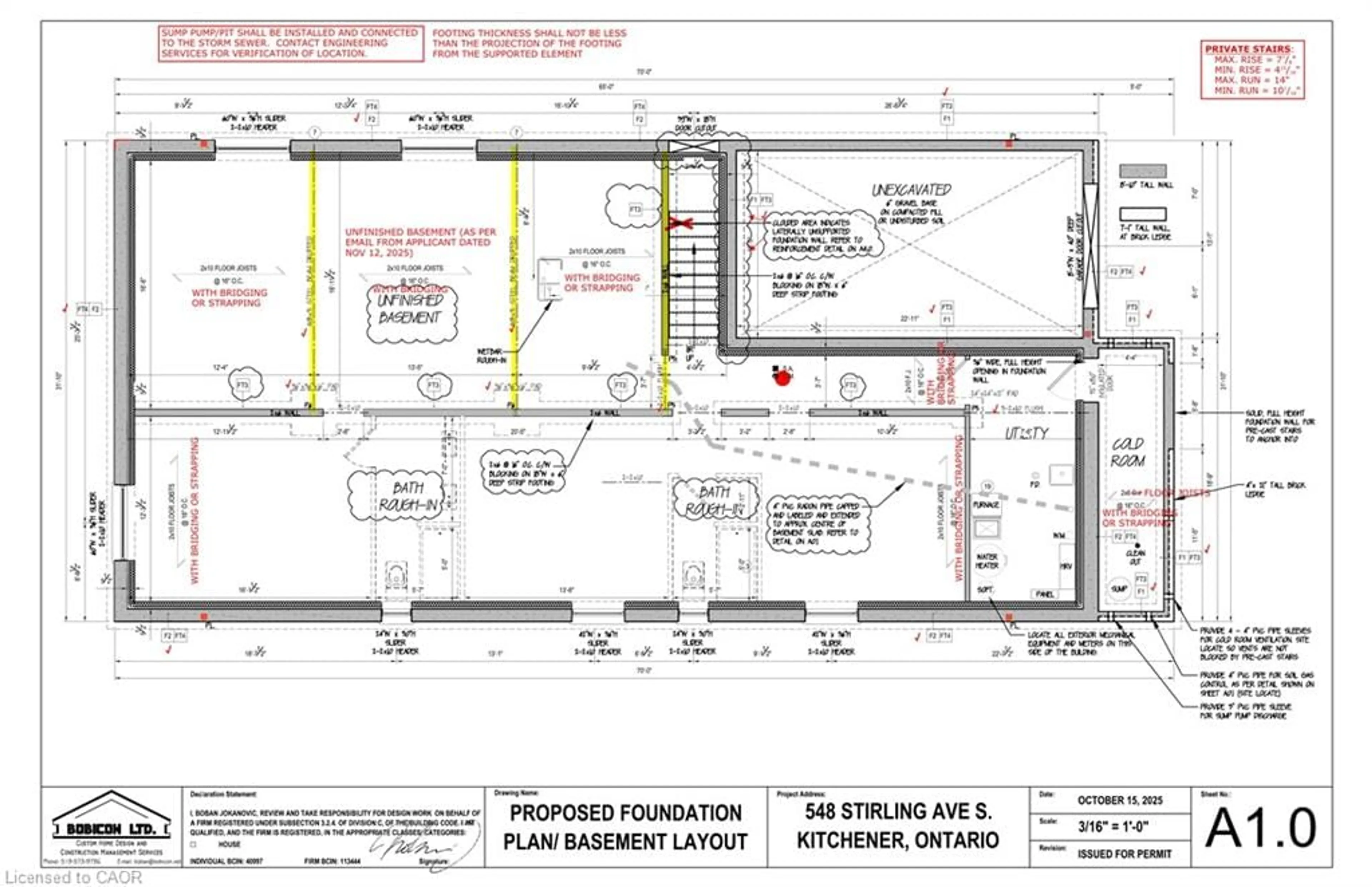 Floor plan for 548 Stirling Ave, Kitchener Ontario N2M 3J6