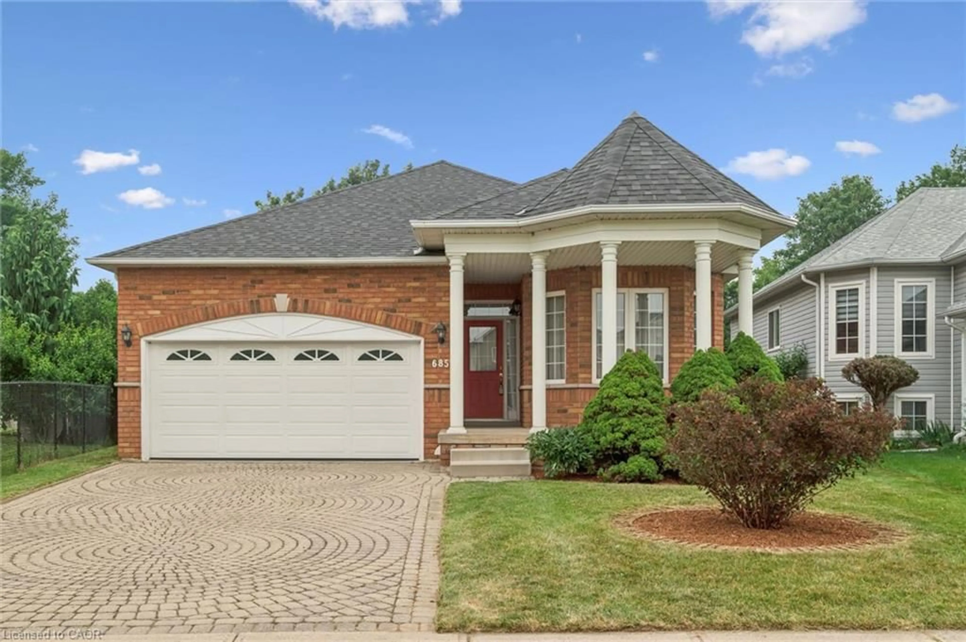 Home with brick exterior material, street for 685 Langlaw Dr, Cambridge Ontario N1P 1H3